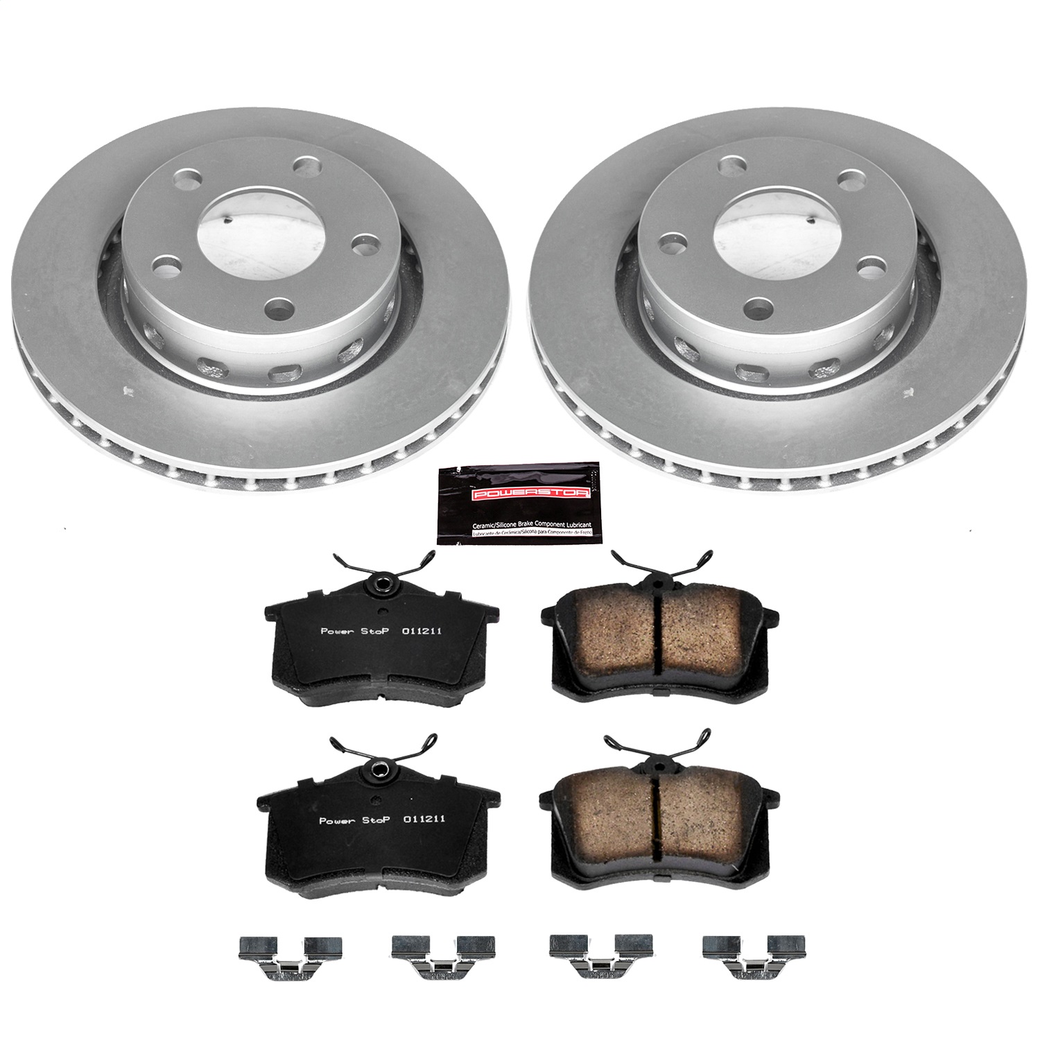 Power Stop - CRK4847 - Rear - Disc Brake Pad and Rotor Kit