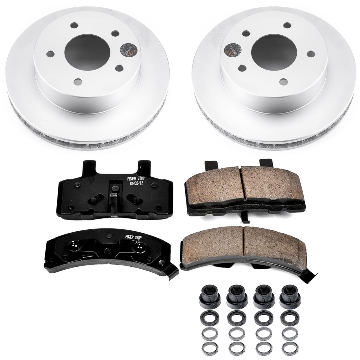 Power Stop - CRK4873 - Front - Disc Brake Pad and Rotor Kit