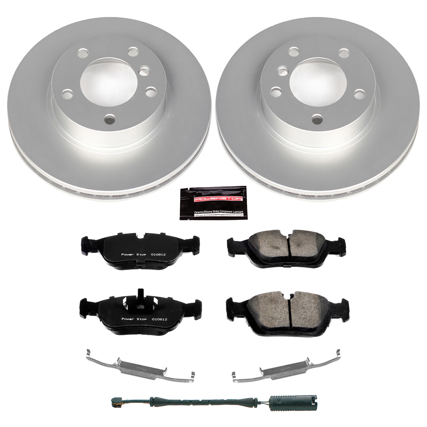 Power Stop - CRK496 - Front - Disc Brake Pad and Rotor Kit