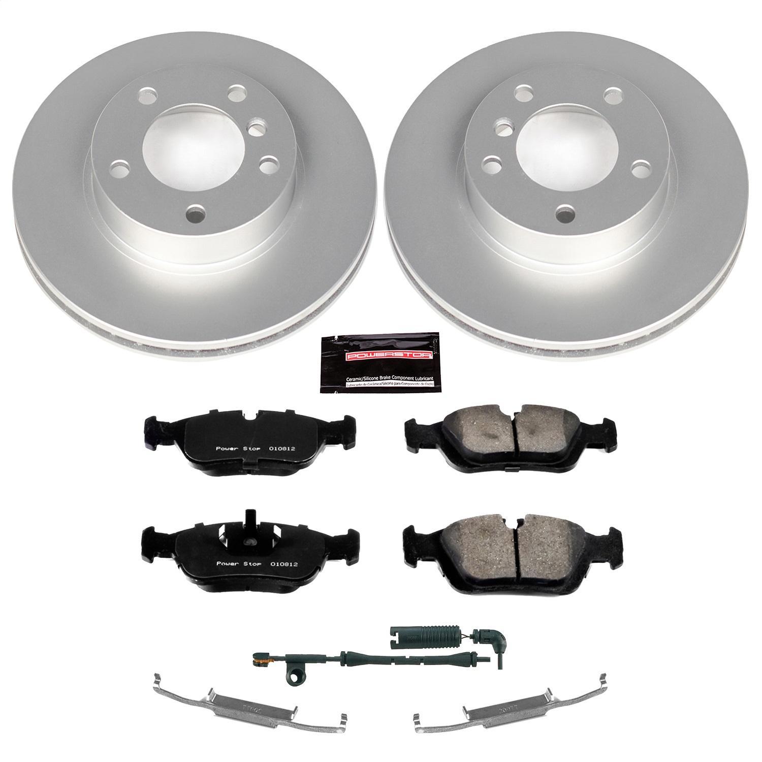 Power Stop - CRK497 - Front - Disc Brake Pad and Rotor Kit