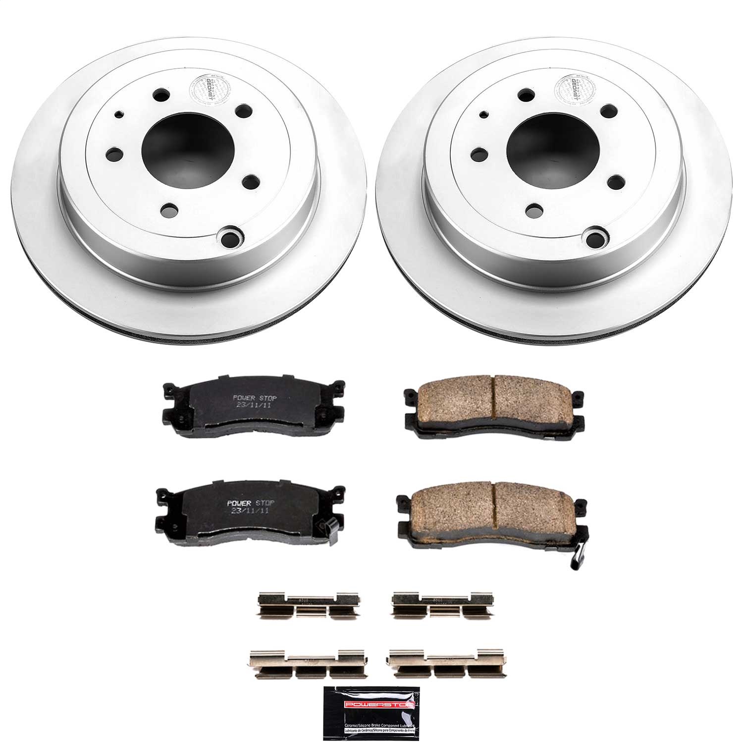 Power Stop - CRK5009 - Rear - Disc Brake Pad and Rotor Kit