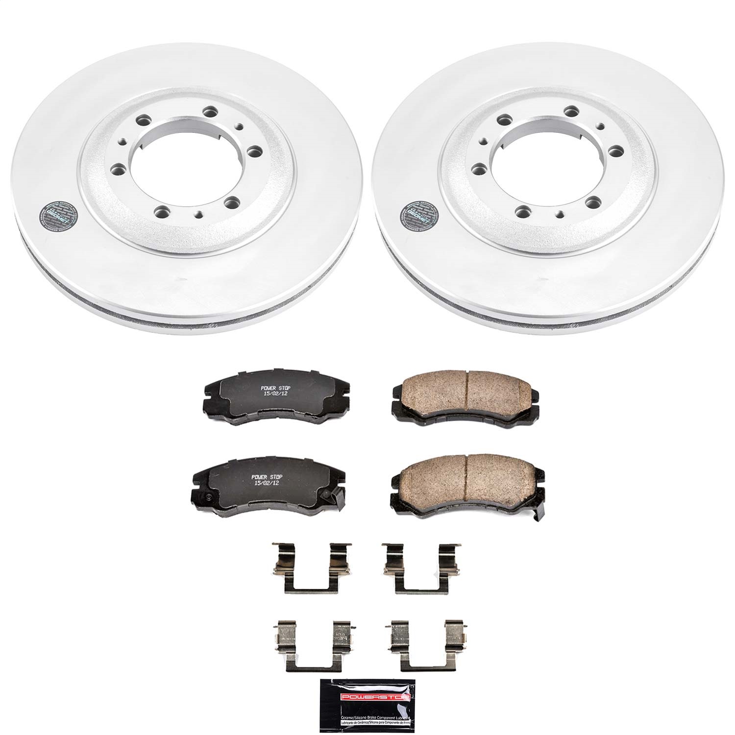 Power Stop - CRK5026 - Front - Disc Brake Pad and Rotor Kit