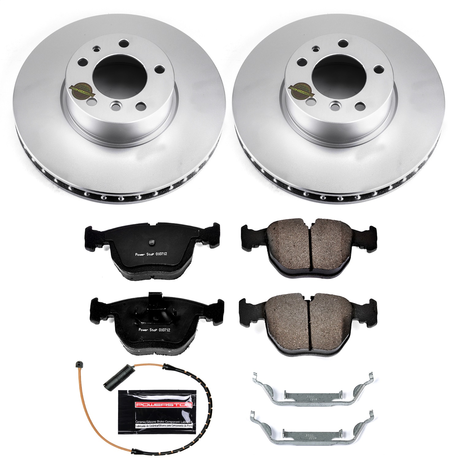 Power Stop - CRK503 - Front - Disc Brake Pad and Rotor Kit