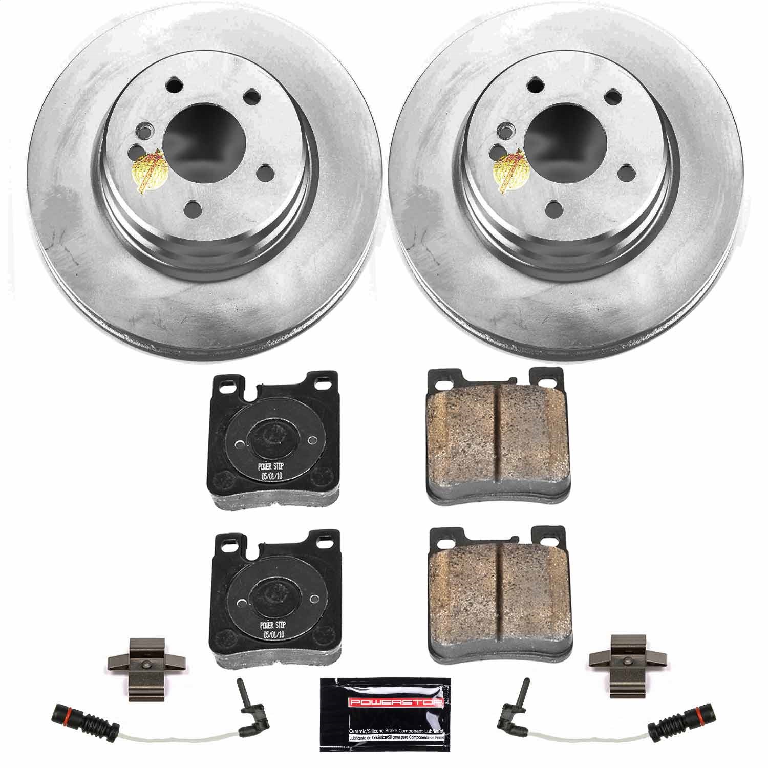 Power Stop - CRK5053 - Rear - Disc Brake Pad and Rotor Kit