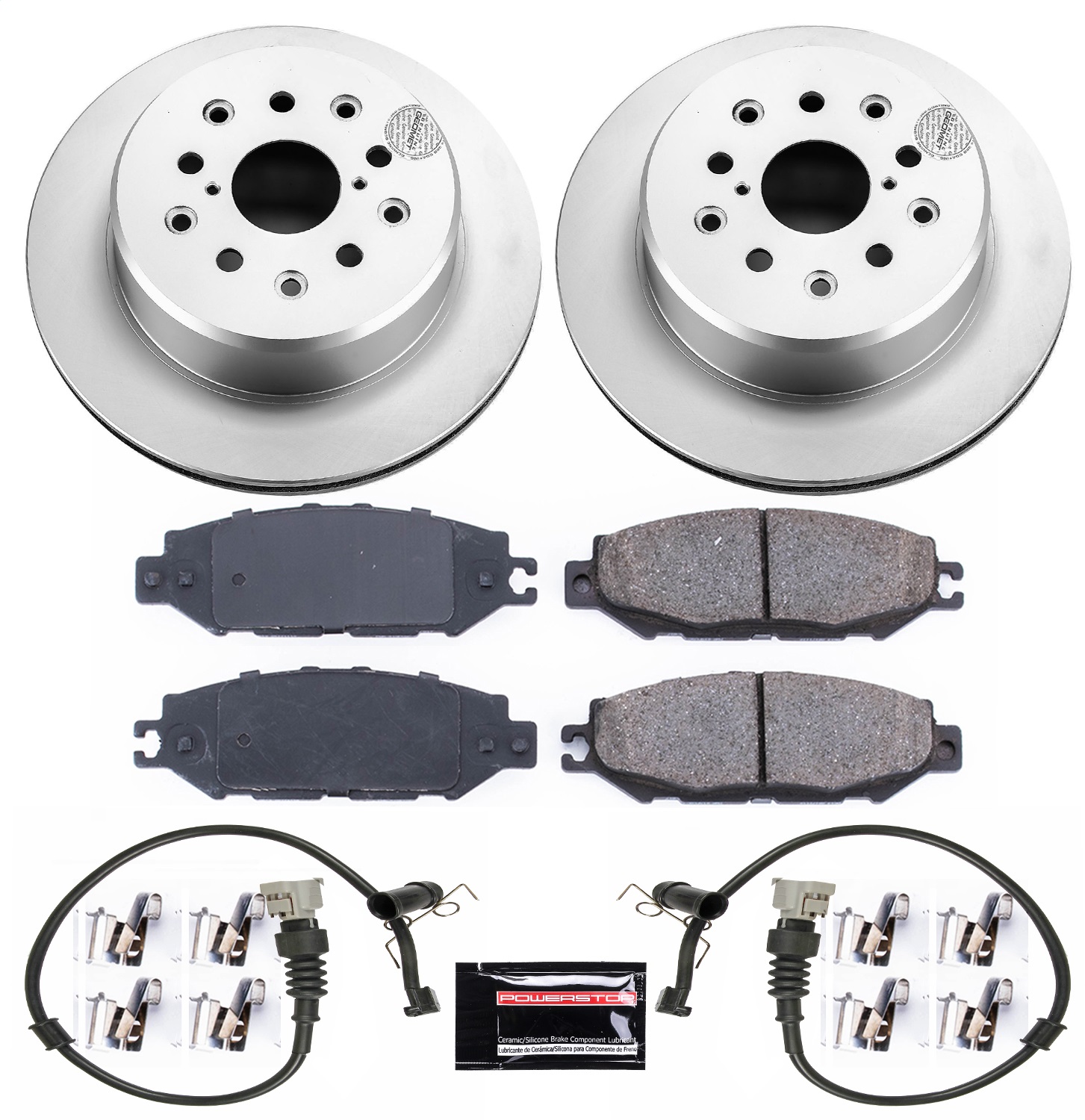 Power Stop - CRK5061 - Rear - Disc Brake Pad and Rotor Kit