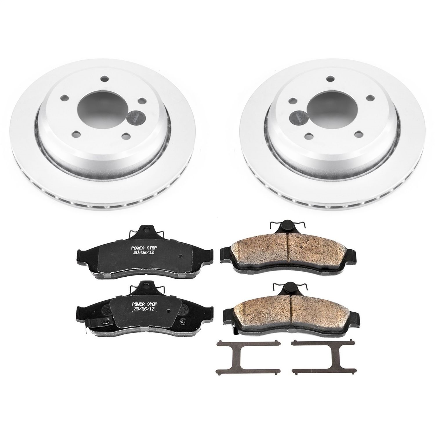 Power Stop - CRK5064 - Rear - Disc Brake Pad and Rotor Kit
