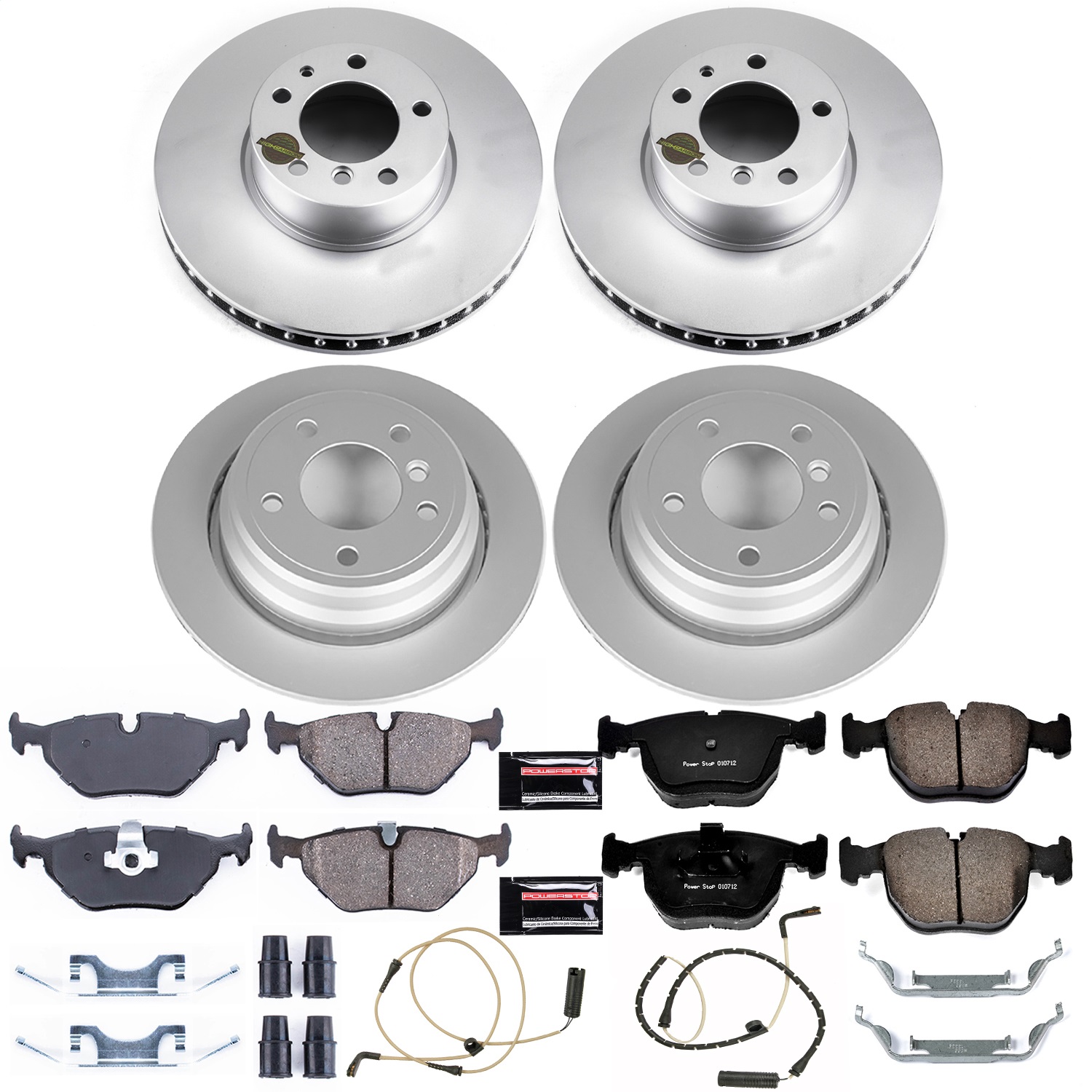 Power Stop - CRK509 - Front and Rear - Disc Brake Pad and Rotor Kit