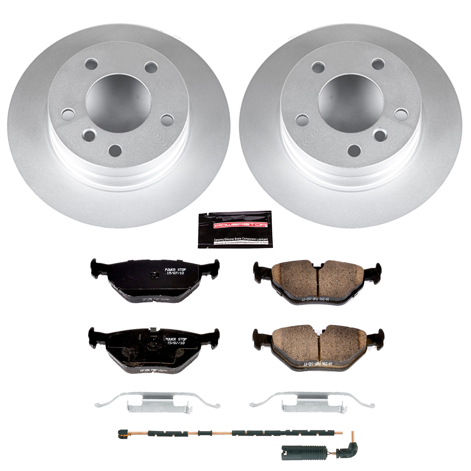 Power Stop - CRK5130 - Rear - Disc Brake Pad and Rotor Kit