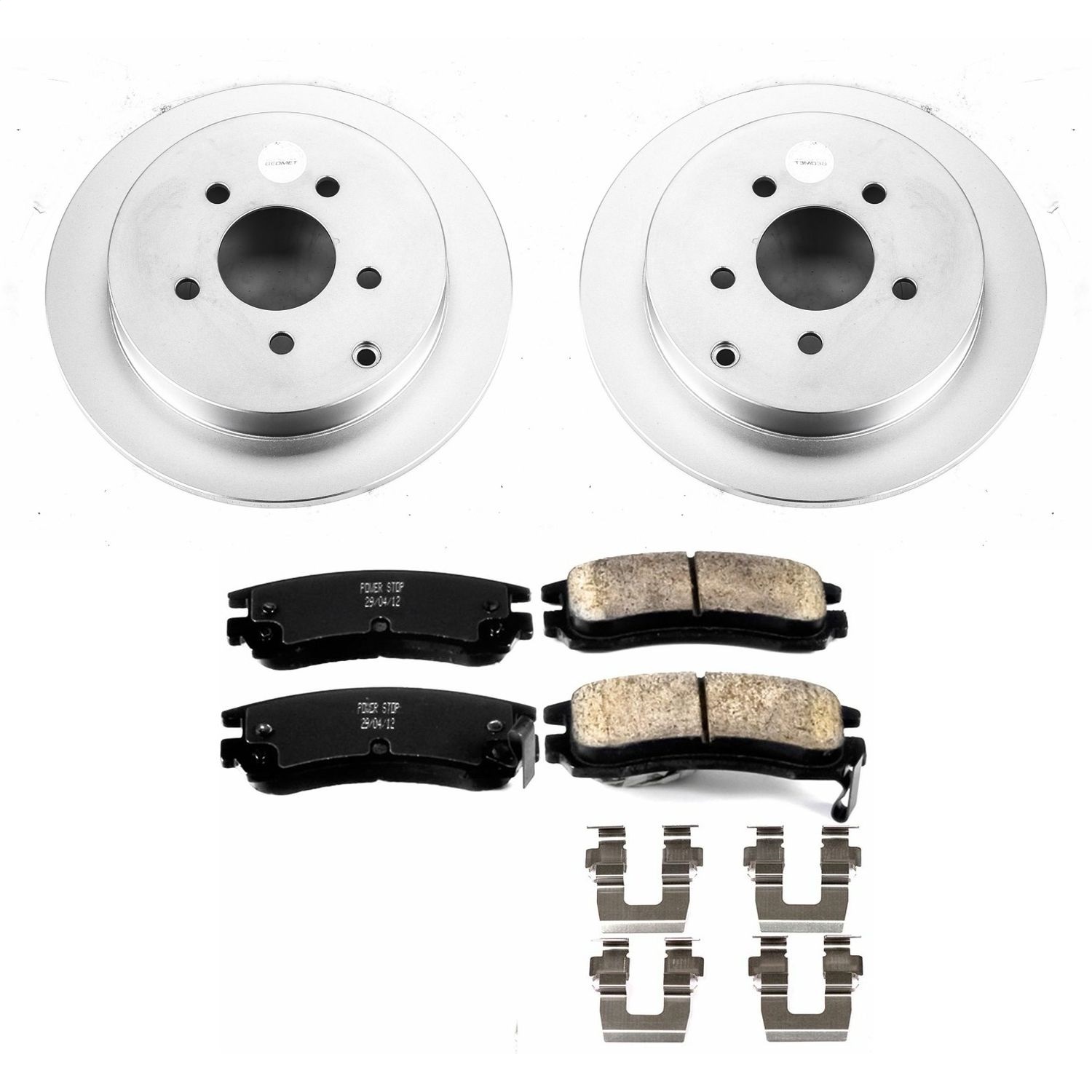 Power Stop - CRK5135 - Rear - Disc Brake Pad and Rotor Kit