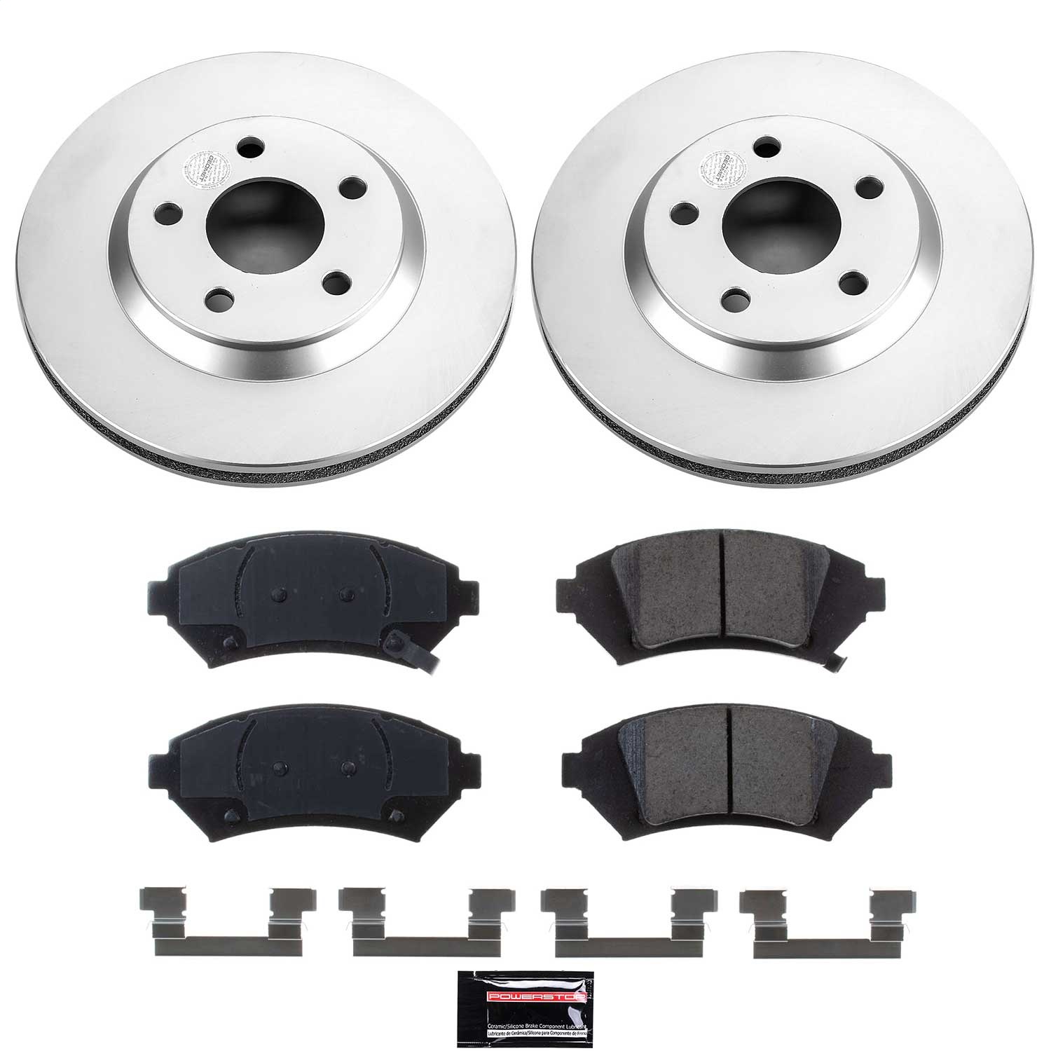 Power Stop - CRK5137 - Front - Disc Brake Pad and Rotor Kit