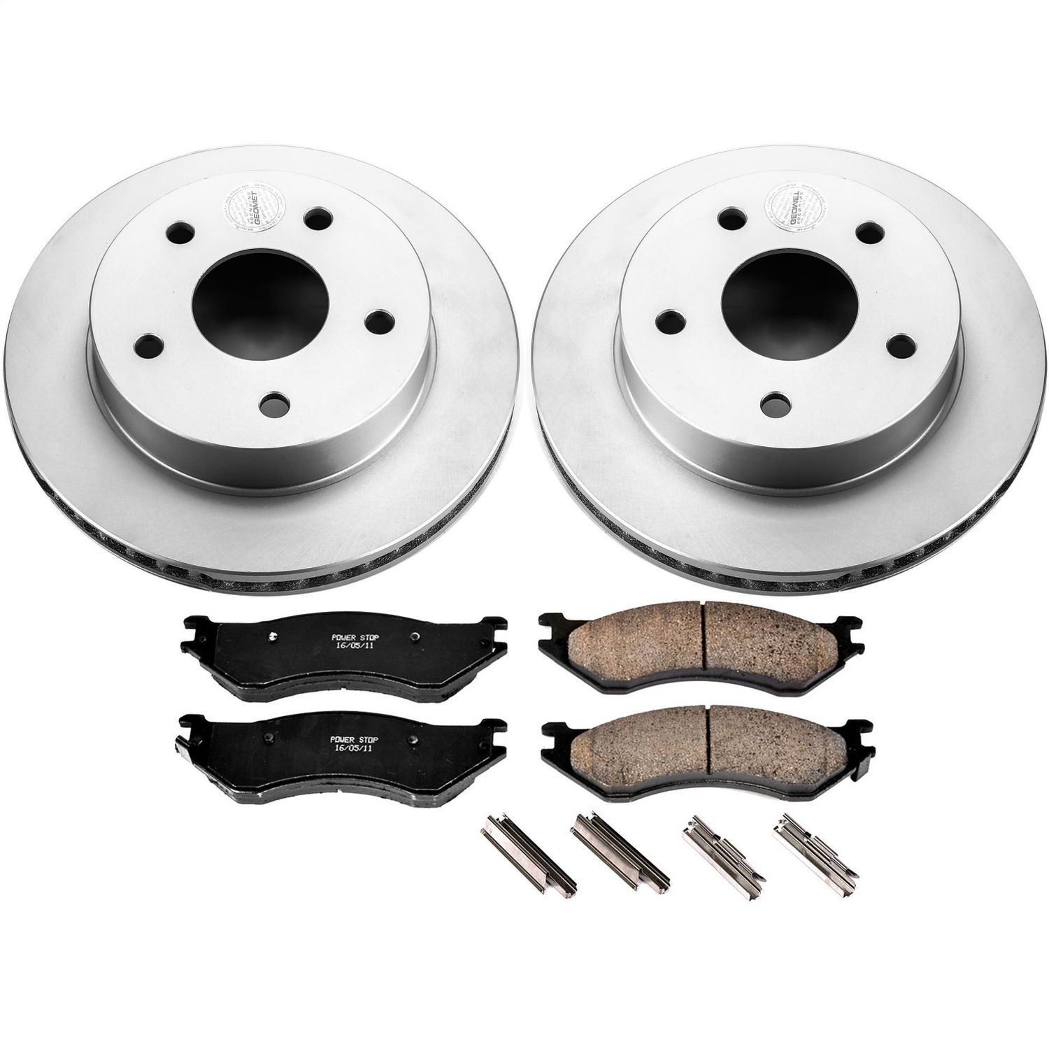 Power Stop - CRK5143 - Front - Disc Brake Pad and Rotor Kit