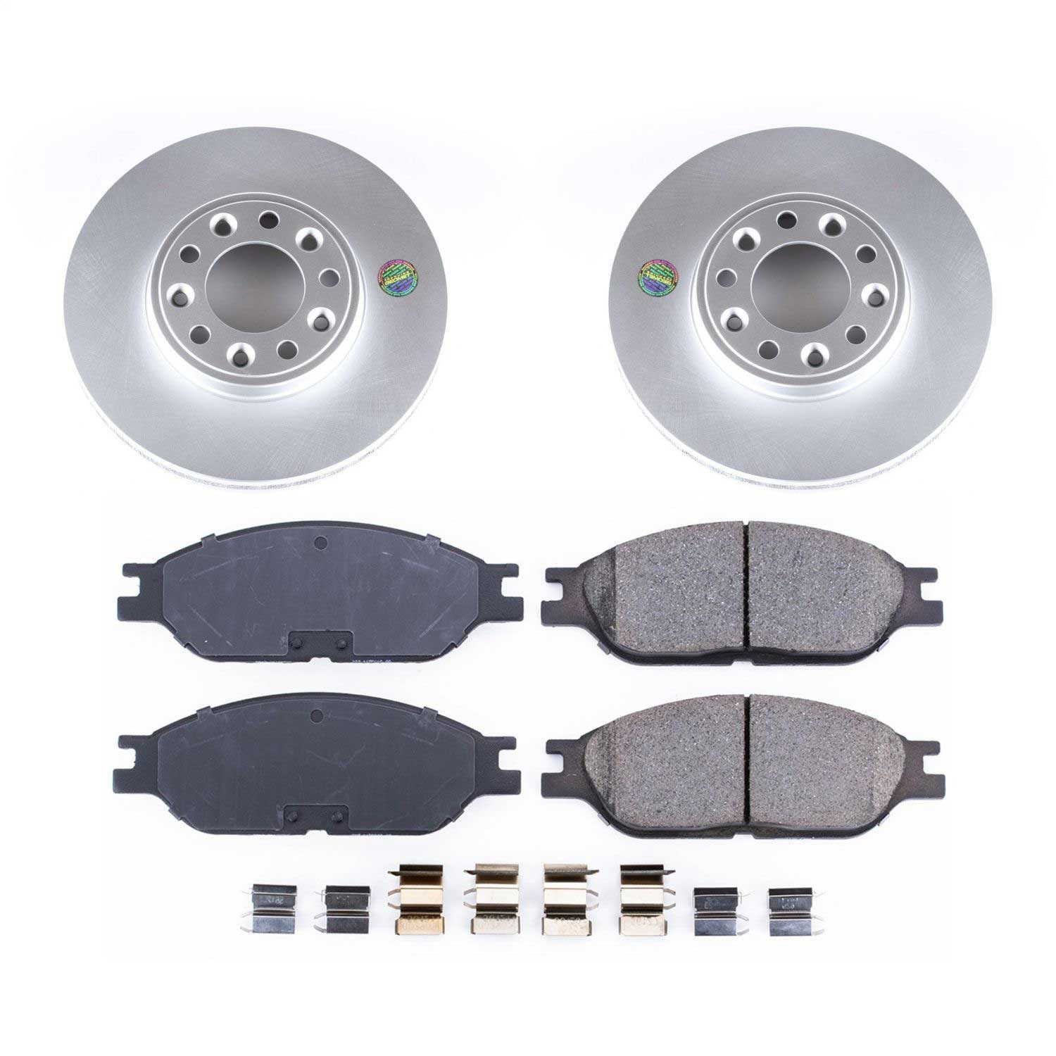 Power Stop - CRK5205 - Front - Disc Brake Pad and Rotor Kit
