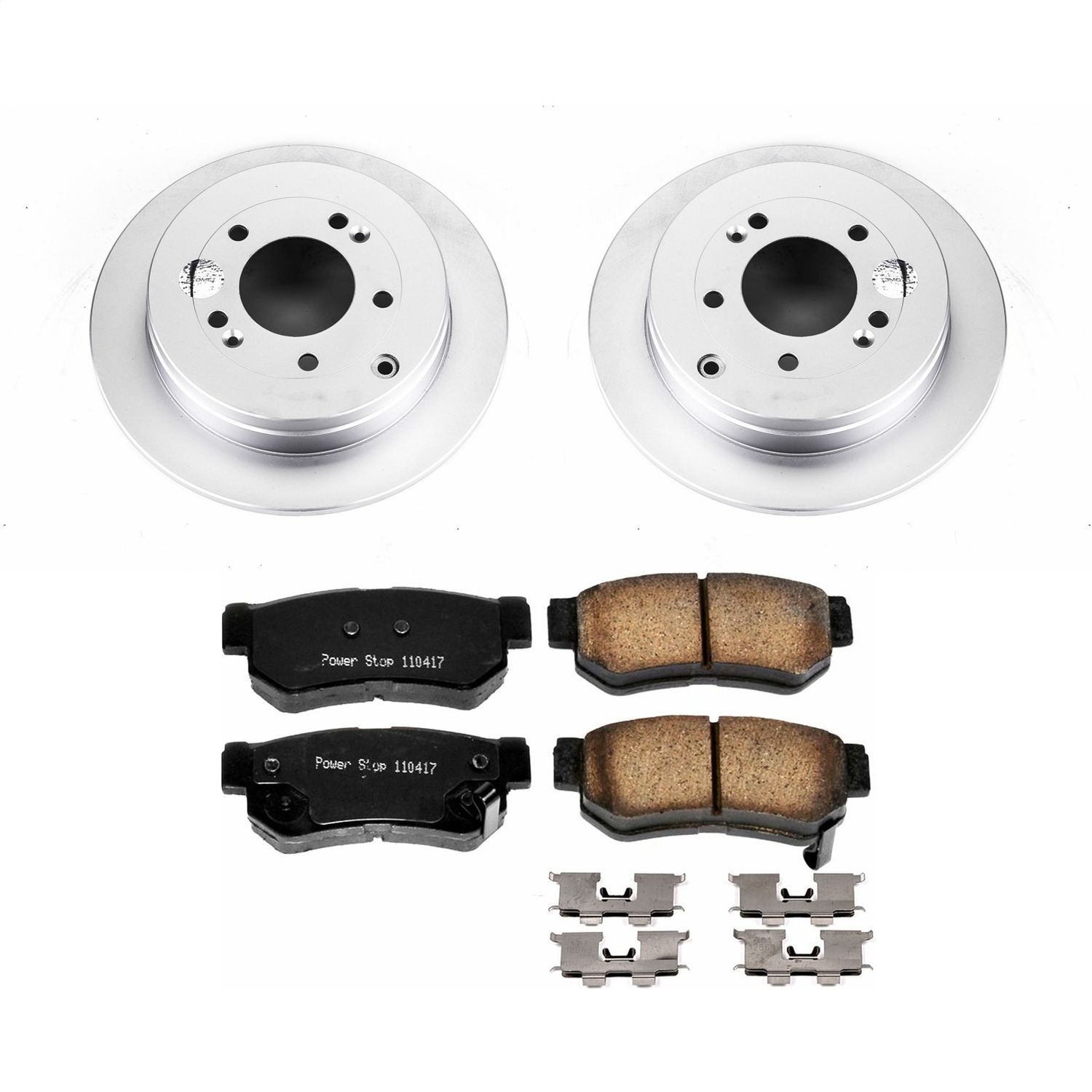 Power Stop - CRK5209 - Rear - Disc Brake Pad and Rotor Kit
