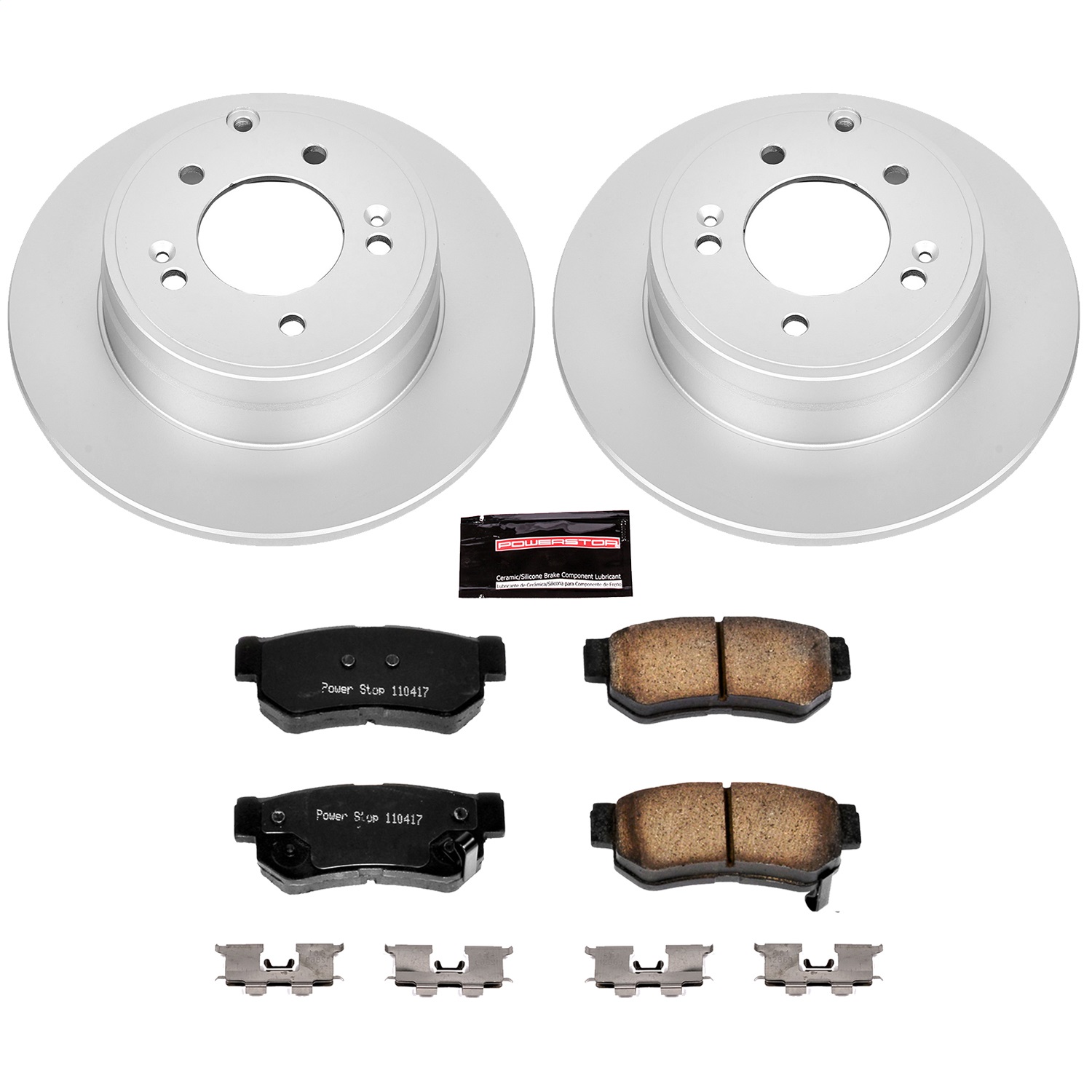 Power Stop - CRK5211 - Rear - Disc Brake Pad and Rotor Kit