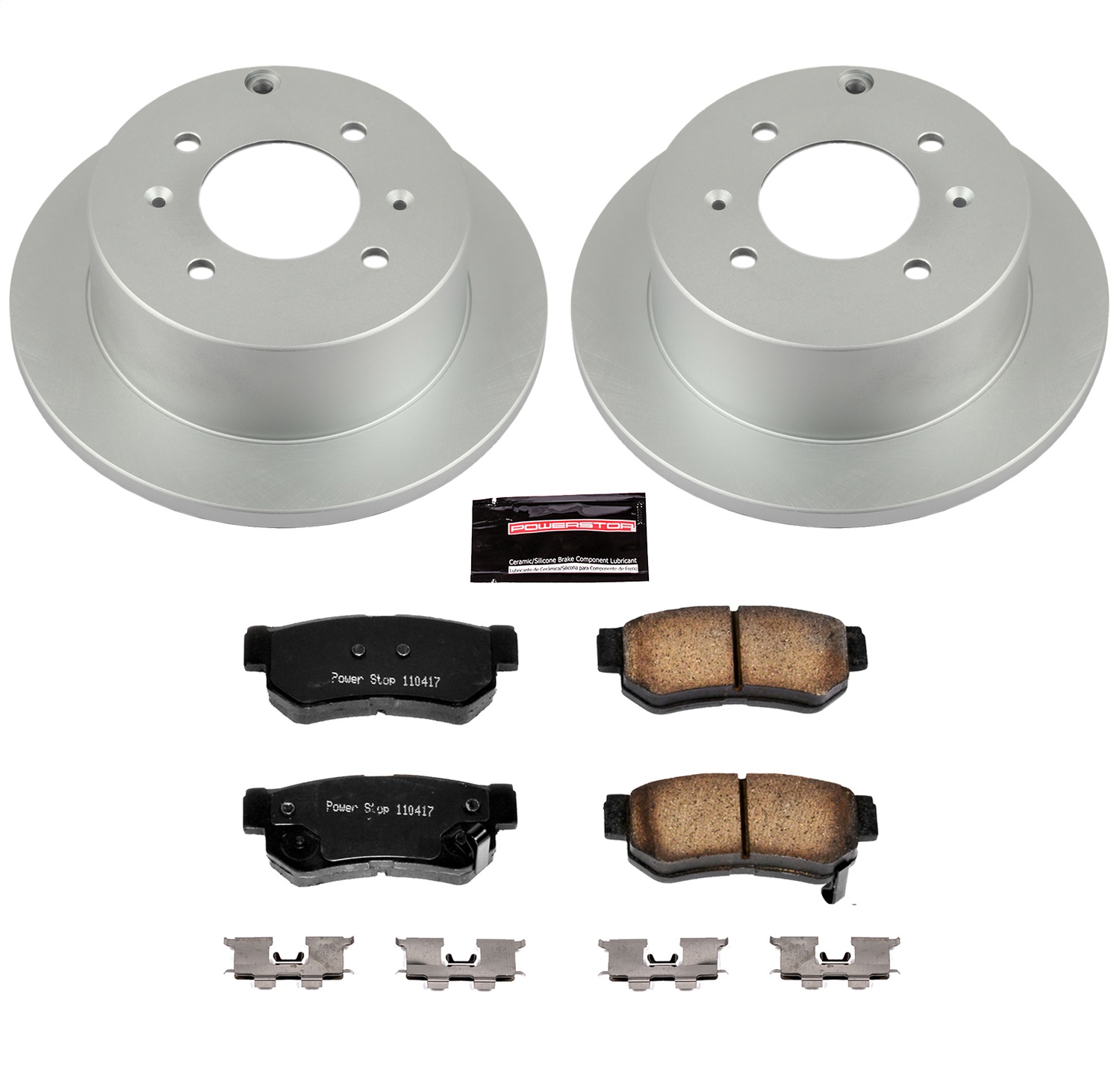 Power Stop - CRK5212 - Rear - Disc Brake Pad and Rotor Kit