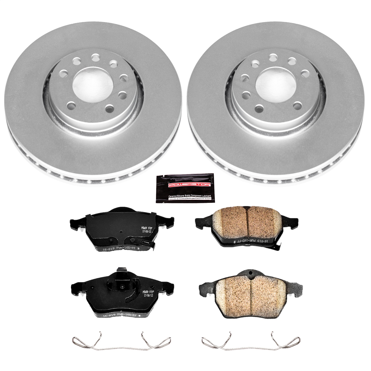 Power Stop - CRK5218 - Front - Disc Brake Pad and Rotor Kit