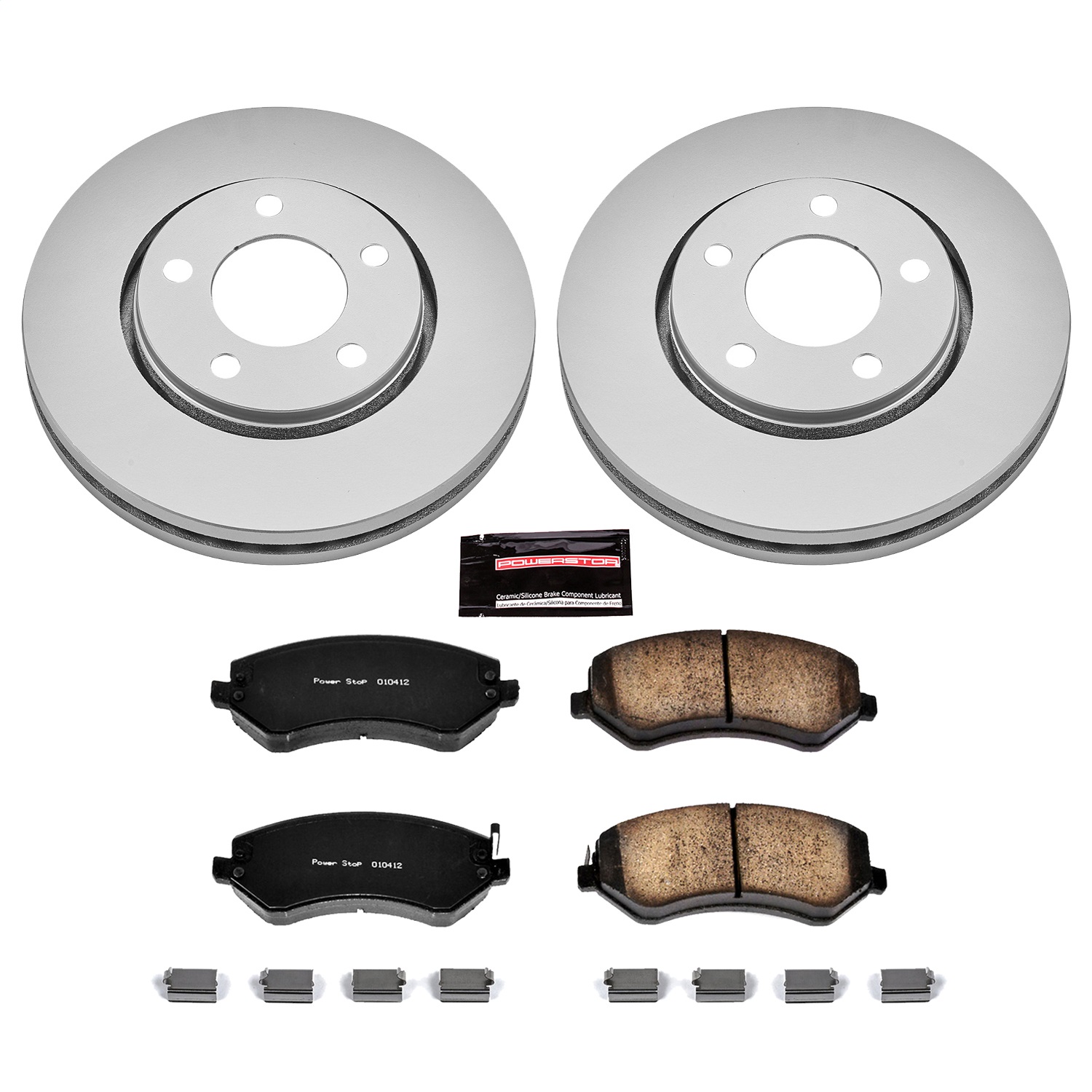 Power Stop - CRK5244 - Front - Disc Brake Pad and Rotor Kit