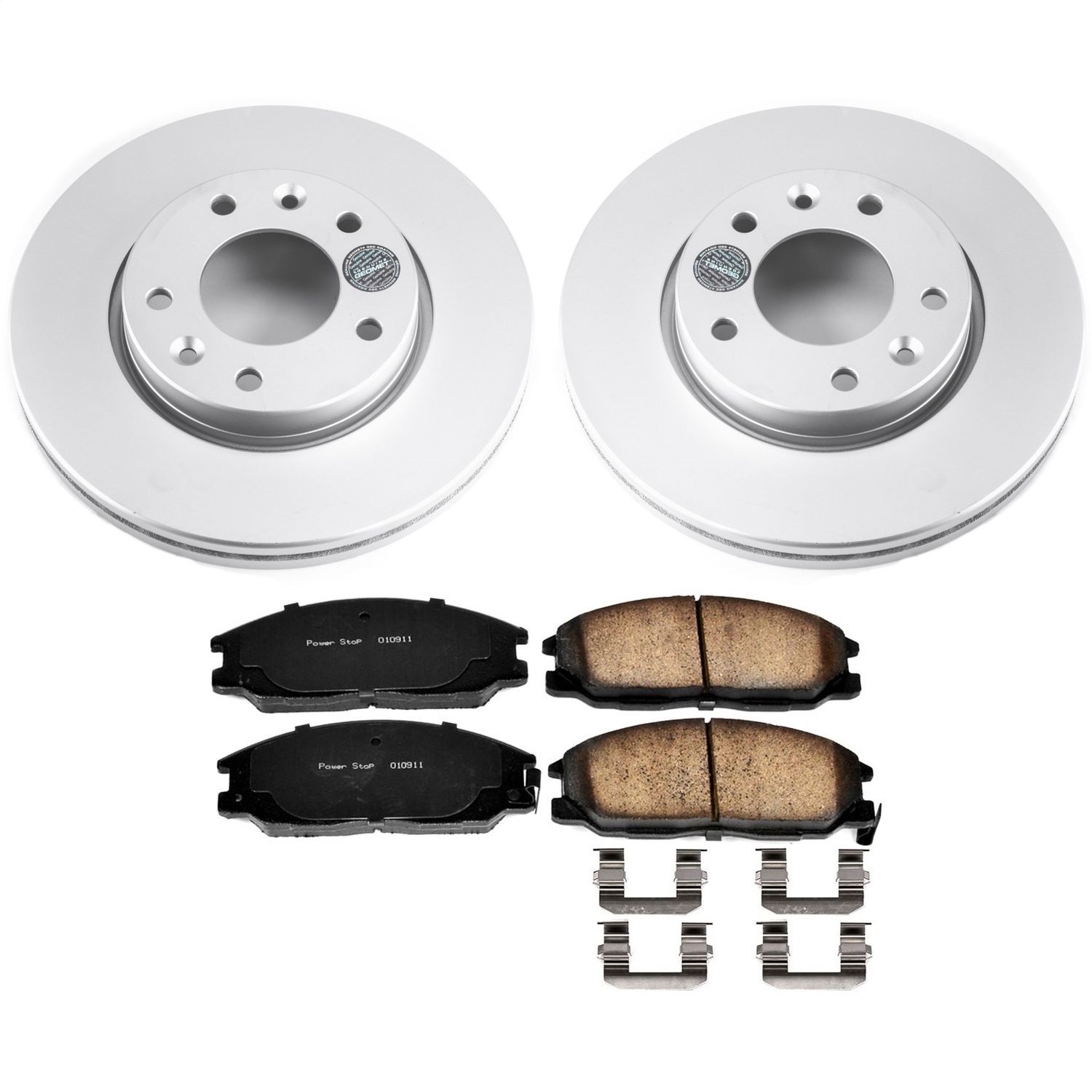 Power Stop - CRK5252 - Front - Disc Brake Pad and Rotor Kit