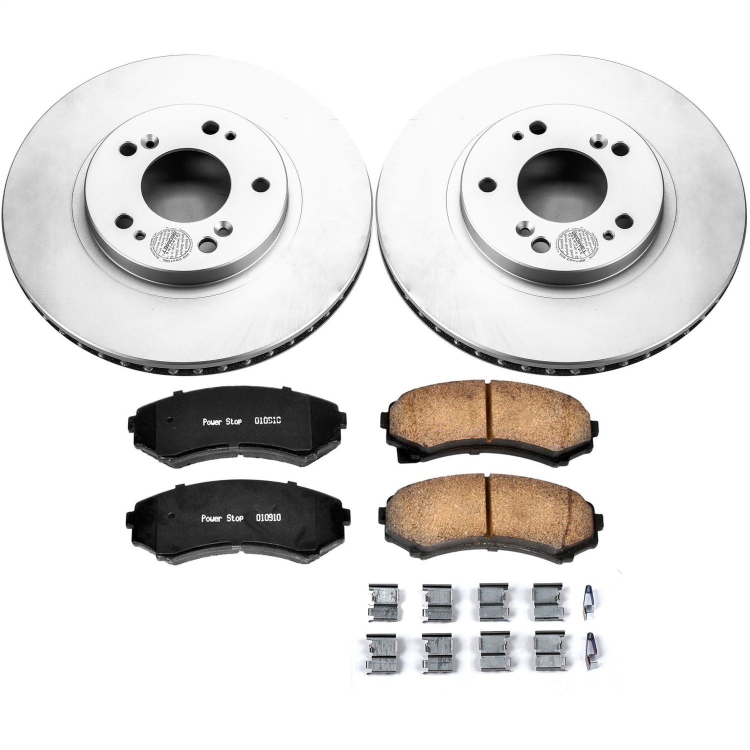 Power Stop - CRK5258 - Front - Disc Brake Pad and Rotor Kit