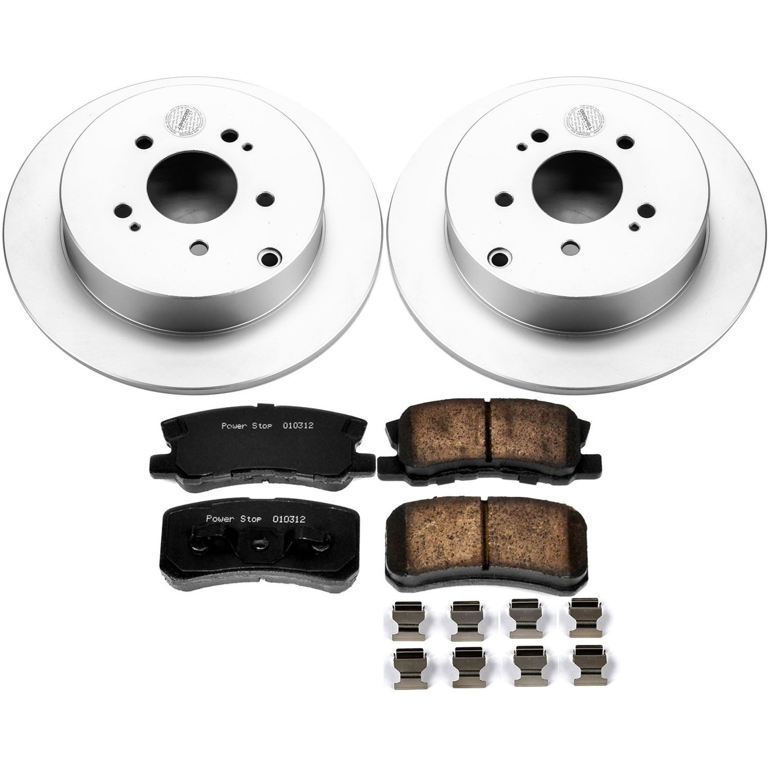 Power Stop - CRK5260 - Rear - Disc Brake Pad and Rotor Kit
