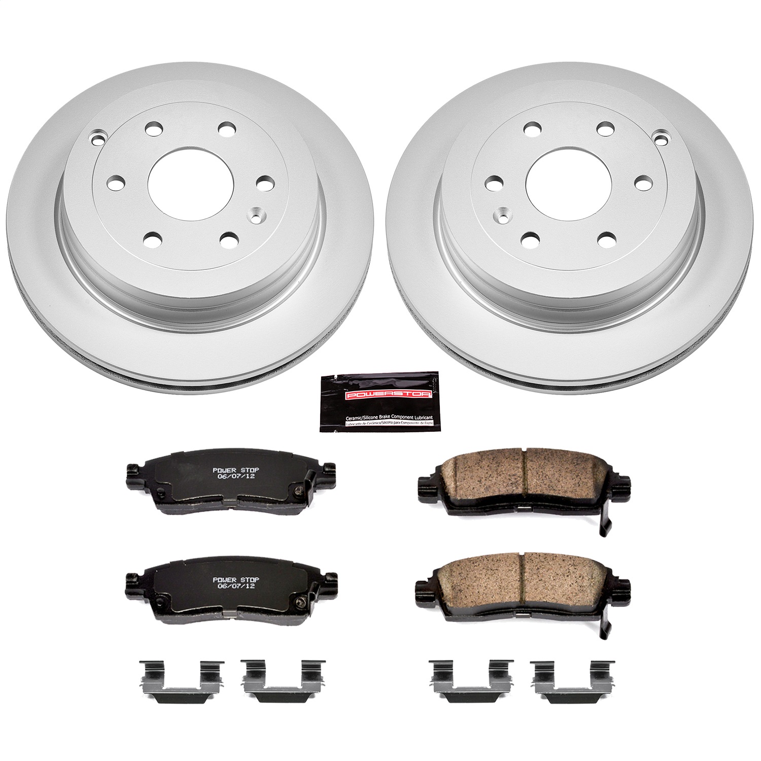 Power Stop - CRK5262 - Rear - Disc Brake Pad and Rotor Kit