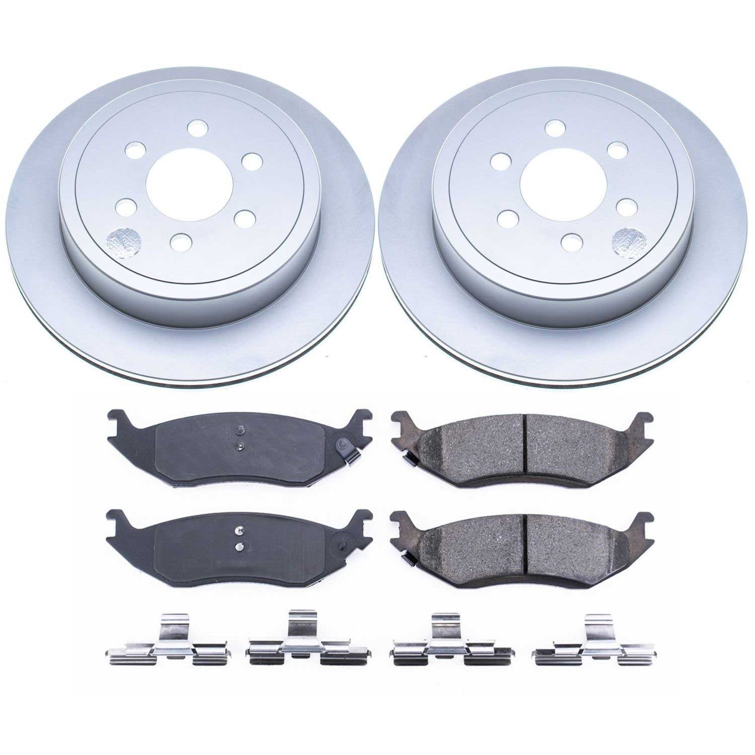 Power Stop - CRK5270 - Rear - Disc Brake Pad and Rotor Kit