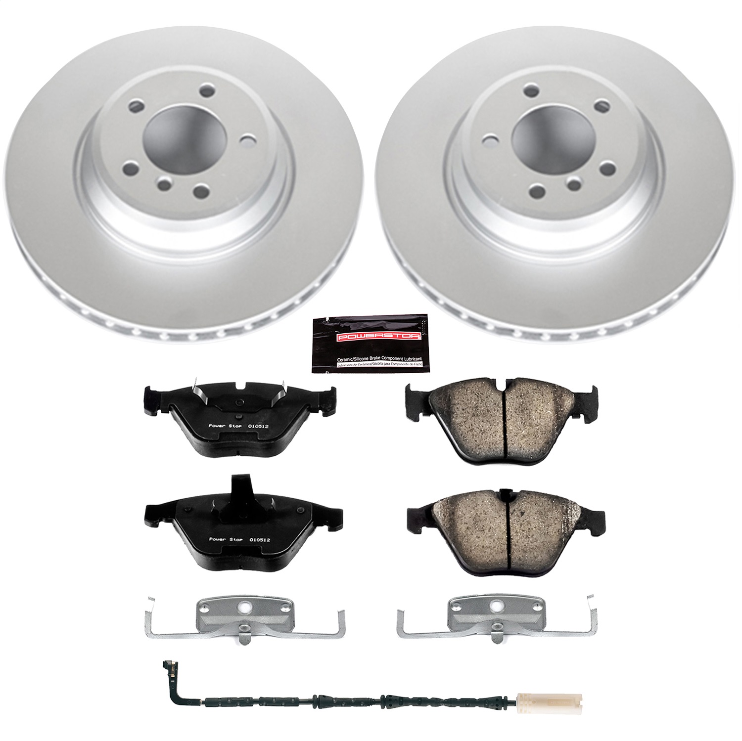 Power Stop - CRK5281 - Front - Disc Brake Pad and Rotor Kit