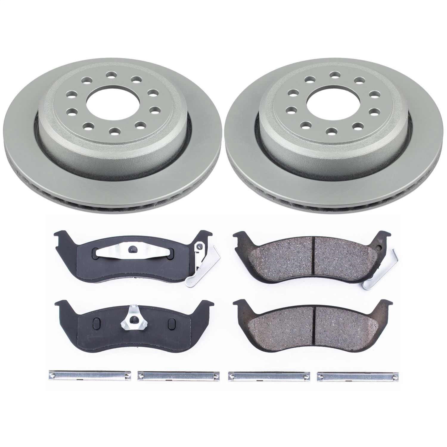 Power Stop - CRK5293 - Rear - Disc Brake Pad and Rotor Kit