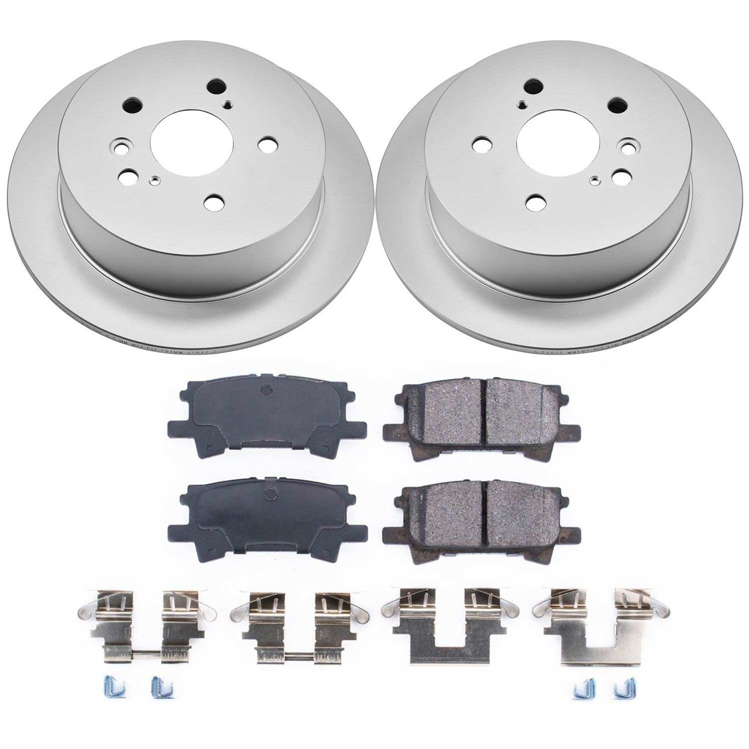 Power Stop - CRK5333 - Rear - Disc Brake Pad and Rotor Kit
