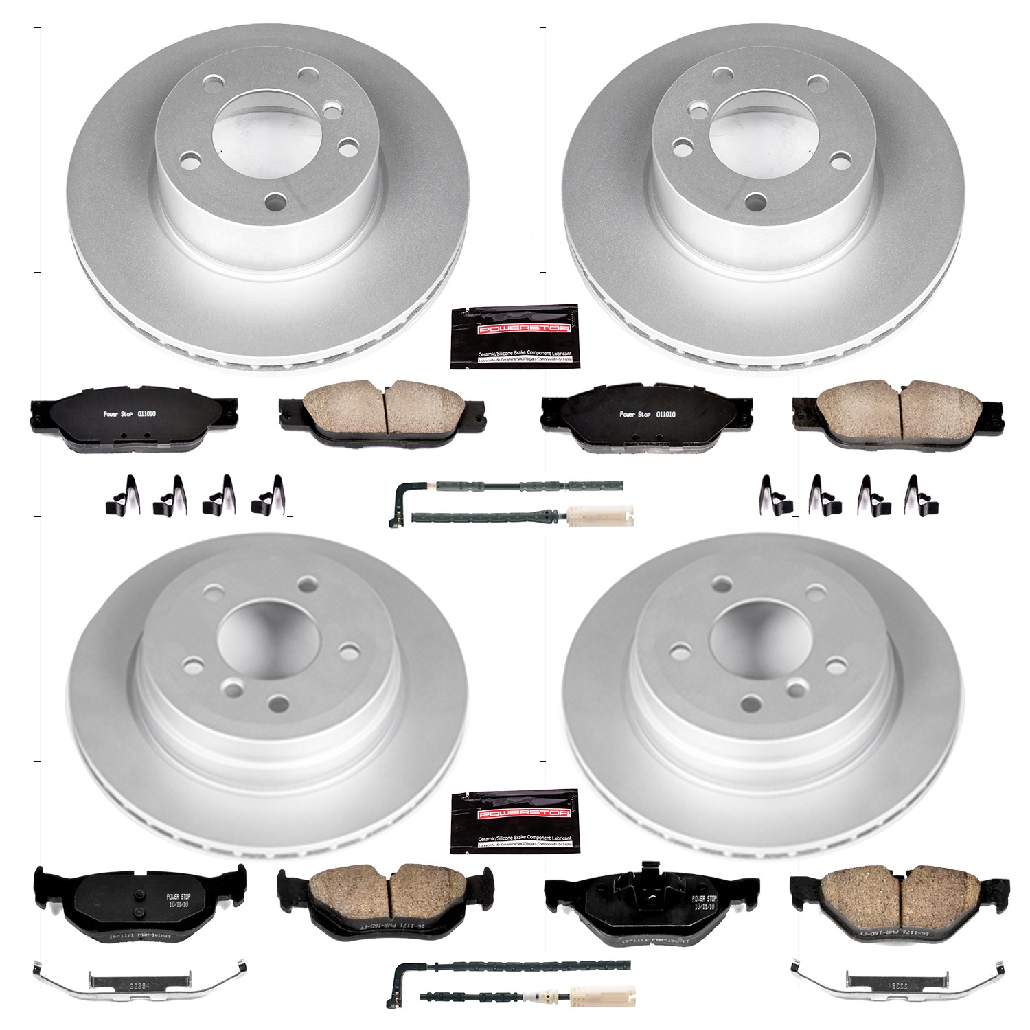 Power Stop - CRK5357 - Front and Rear - Disc Brake Pad and Rotor Kit
