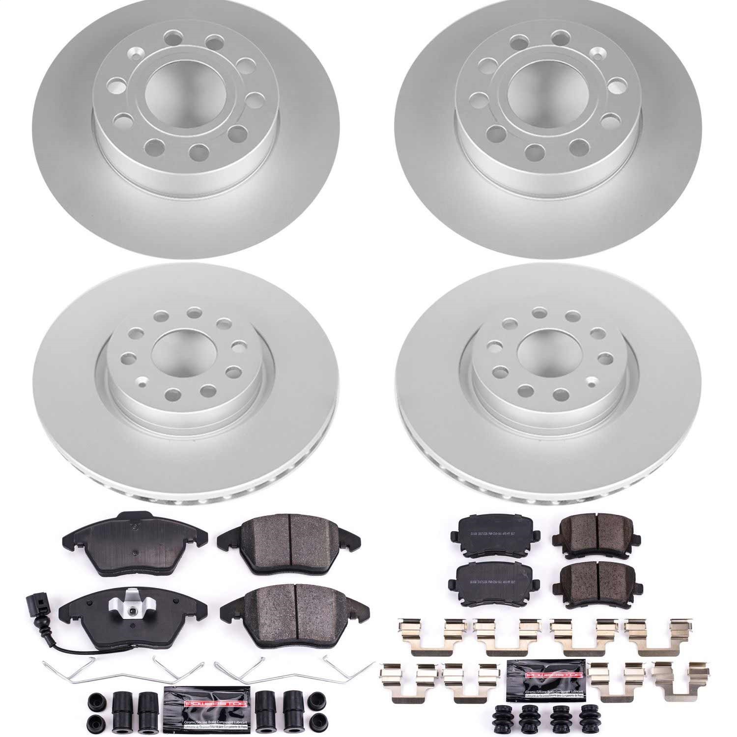Power Stop - CRK5363 - Front and Rear - Disc Brake Pad and Rotor Kit