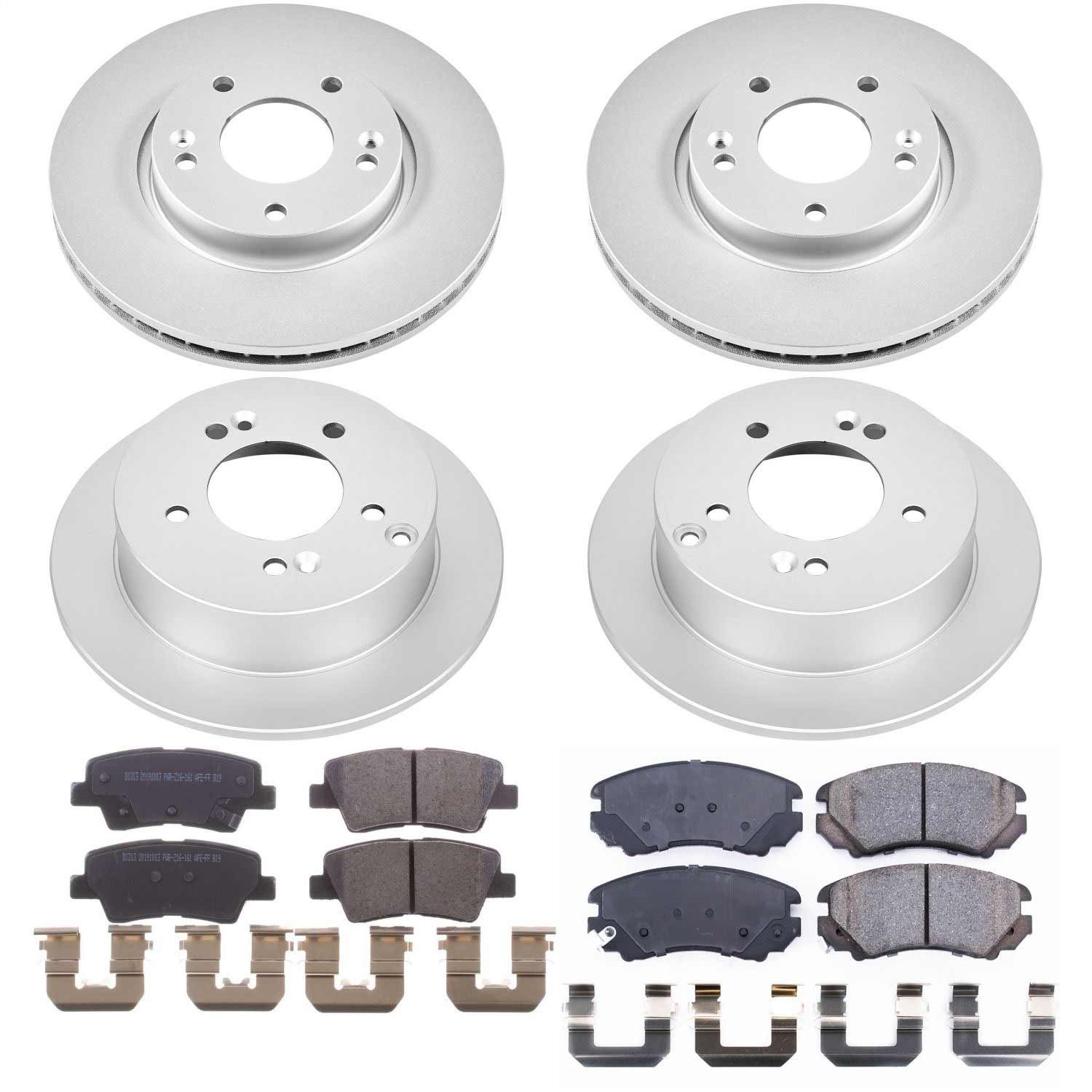 Power Stop - CRK5367 - Front and Rear - Disc Brake Pad and Rotor Kit