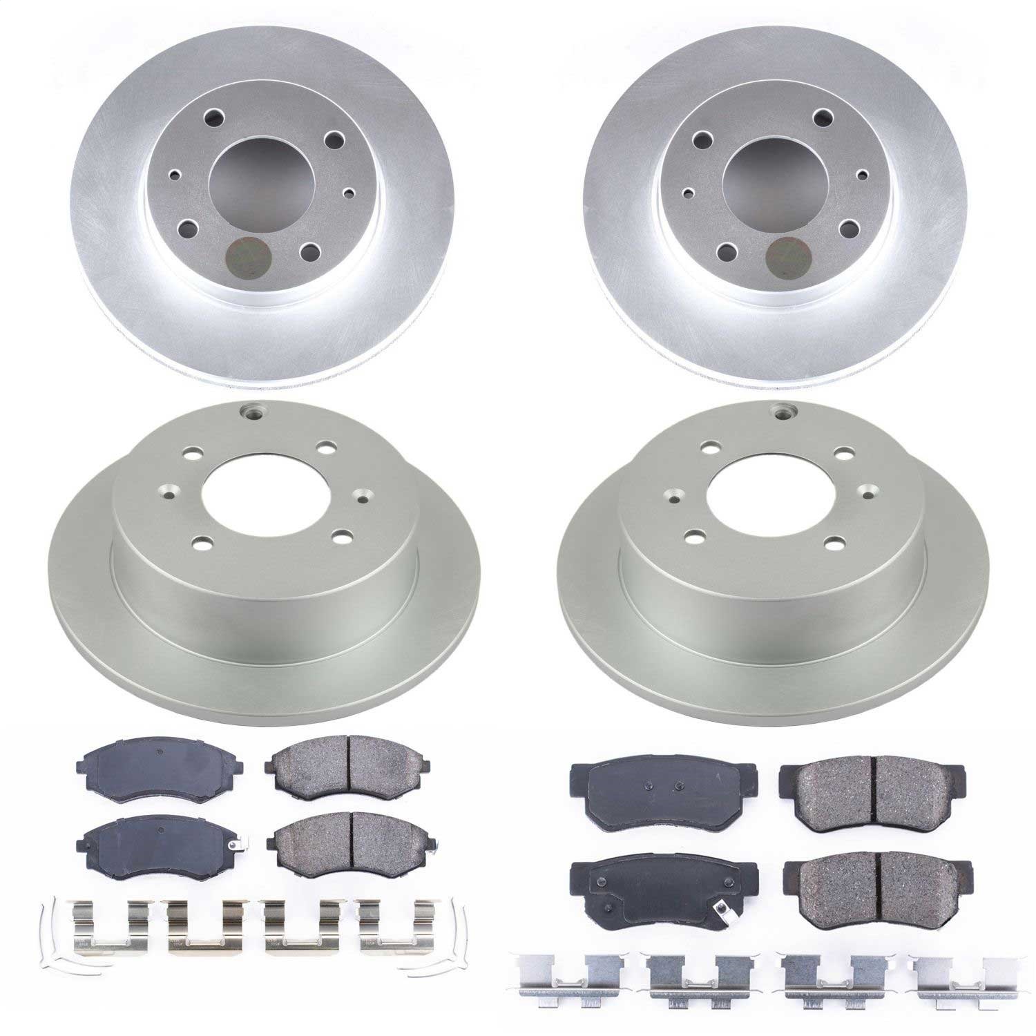Power Stop - CRK5371 - Front and Rear - Disc Brake Pad and Rotor Kit