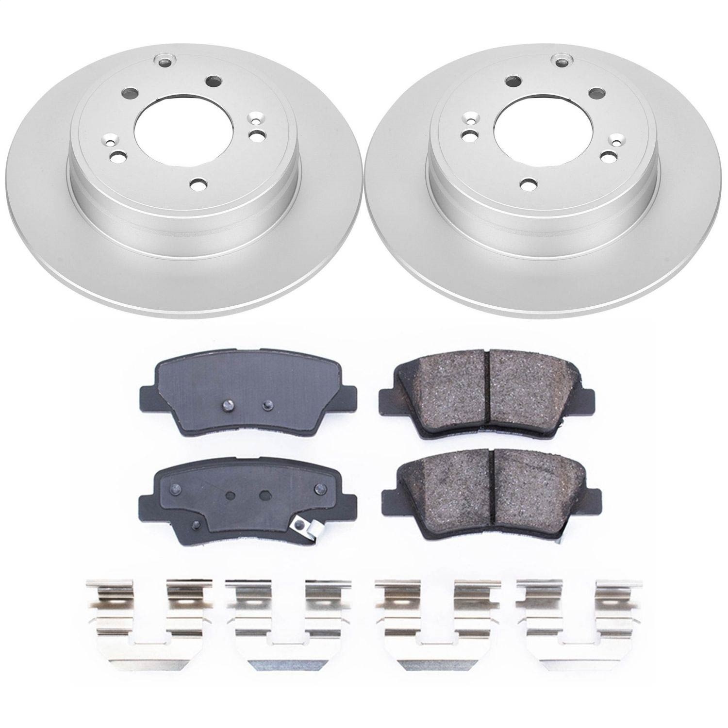 Power Stop - CRK5381 - Rear - Disc Brake Pad and Rotor Kit