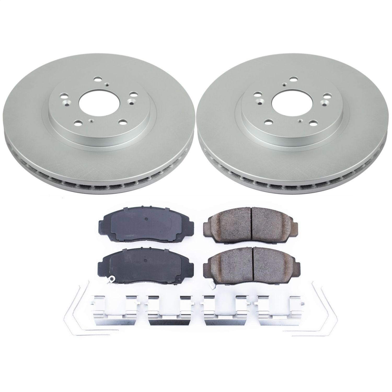 Power Stop - CRK5392 - Front - Disc Brake Pad and Rotor Kit