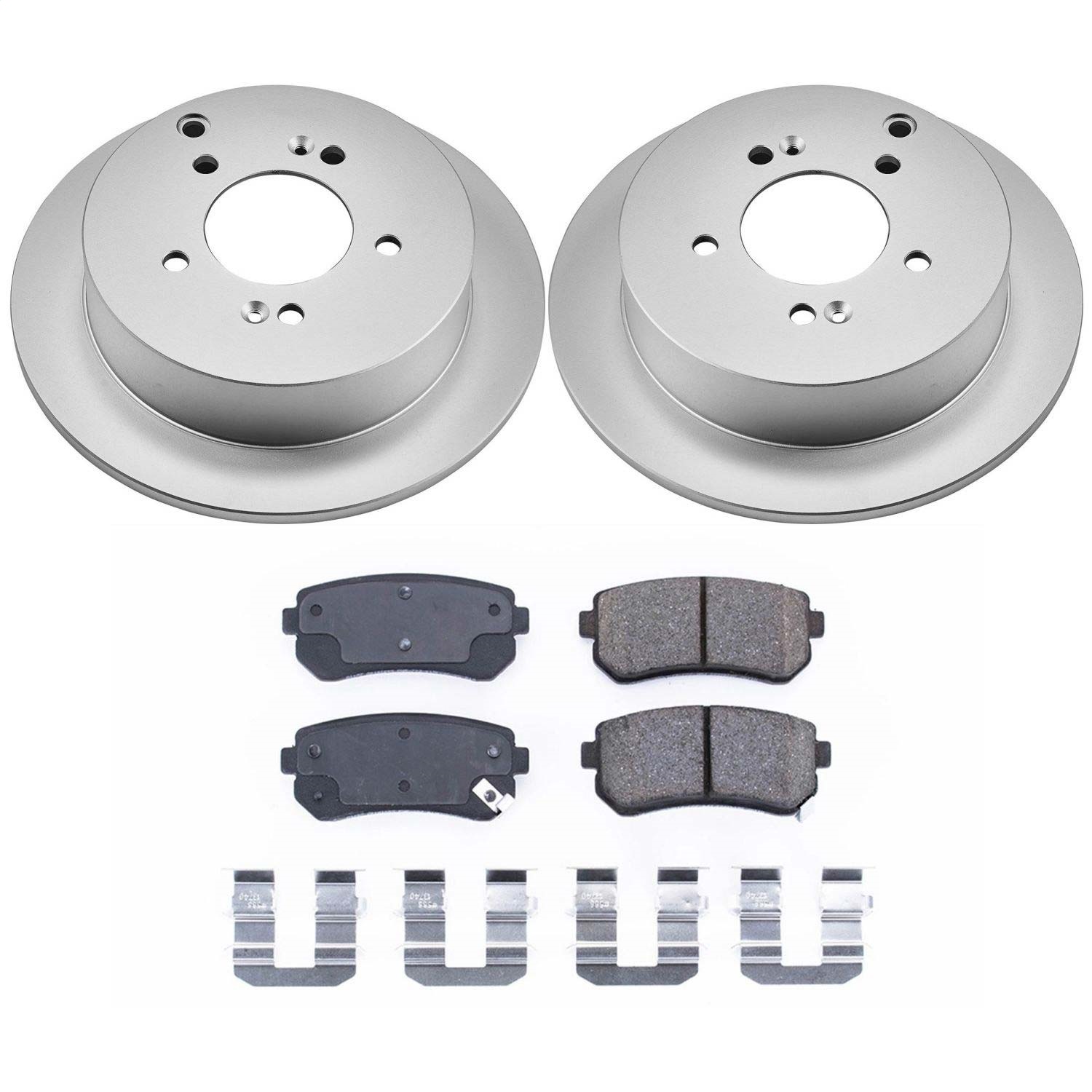 Power Stop - CRK5394 - Rear - Disc Brake Pad and Rotor Kit