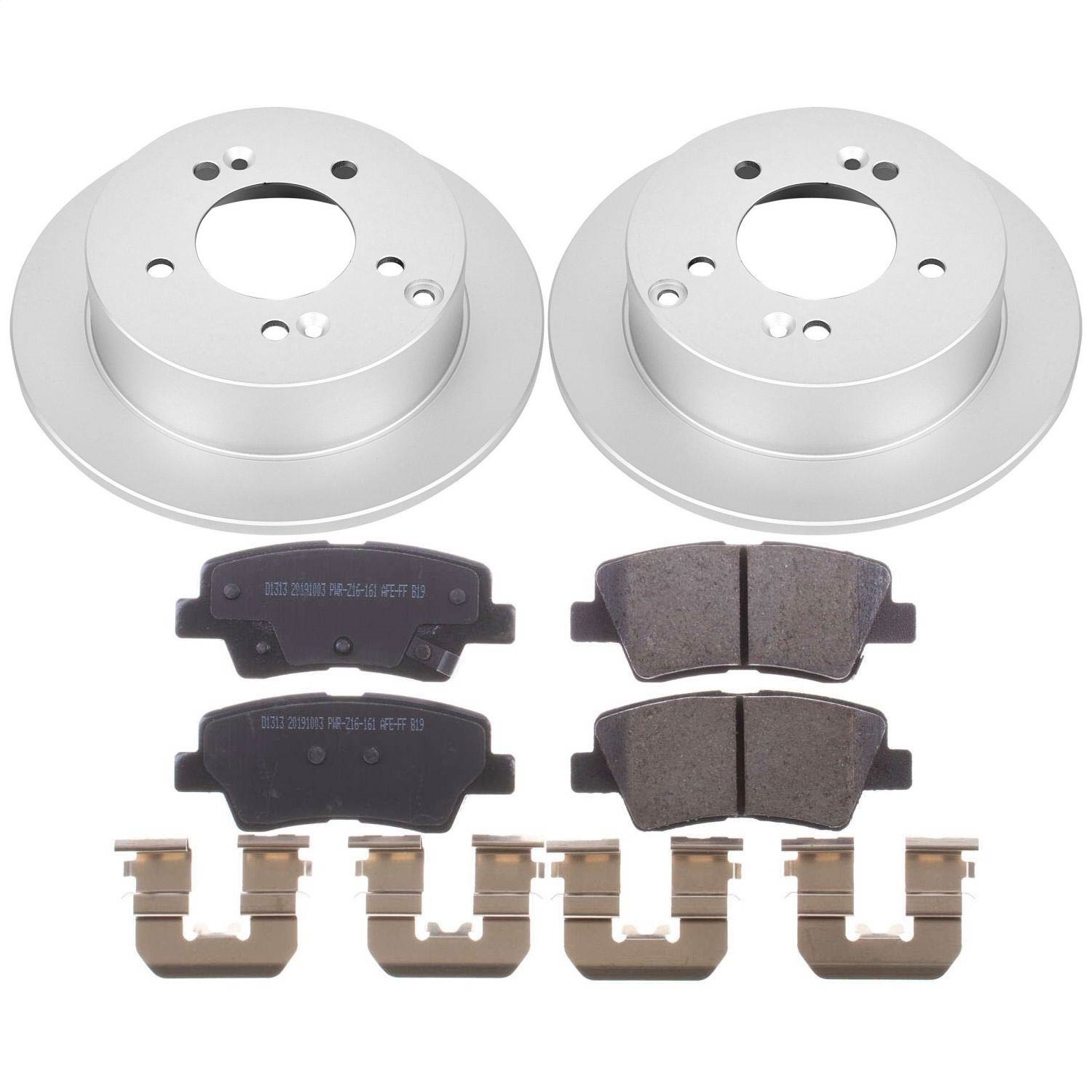 Power Stop - CRK5395 - Rear - Disc Brake Pad and Rotor Kit