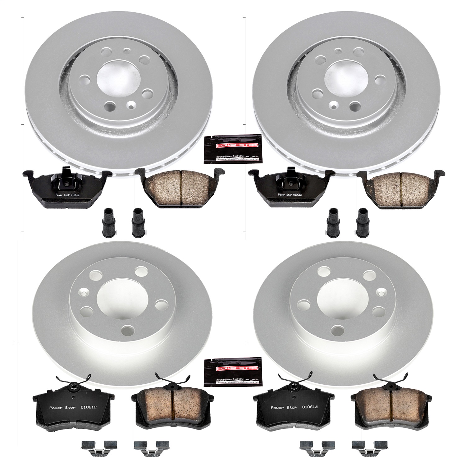 Power Stop - CRK5402 - Front and Rear - Disc Brake Pad and Rotor Kit