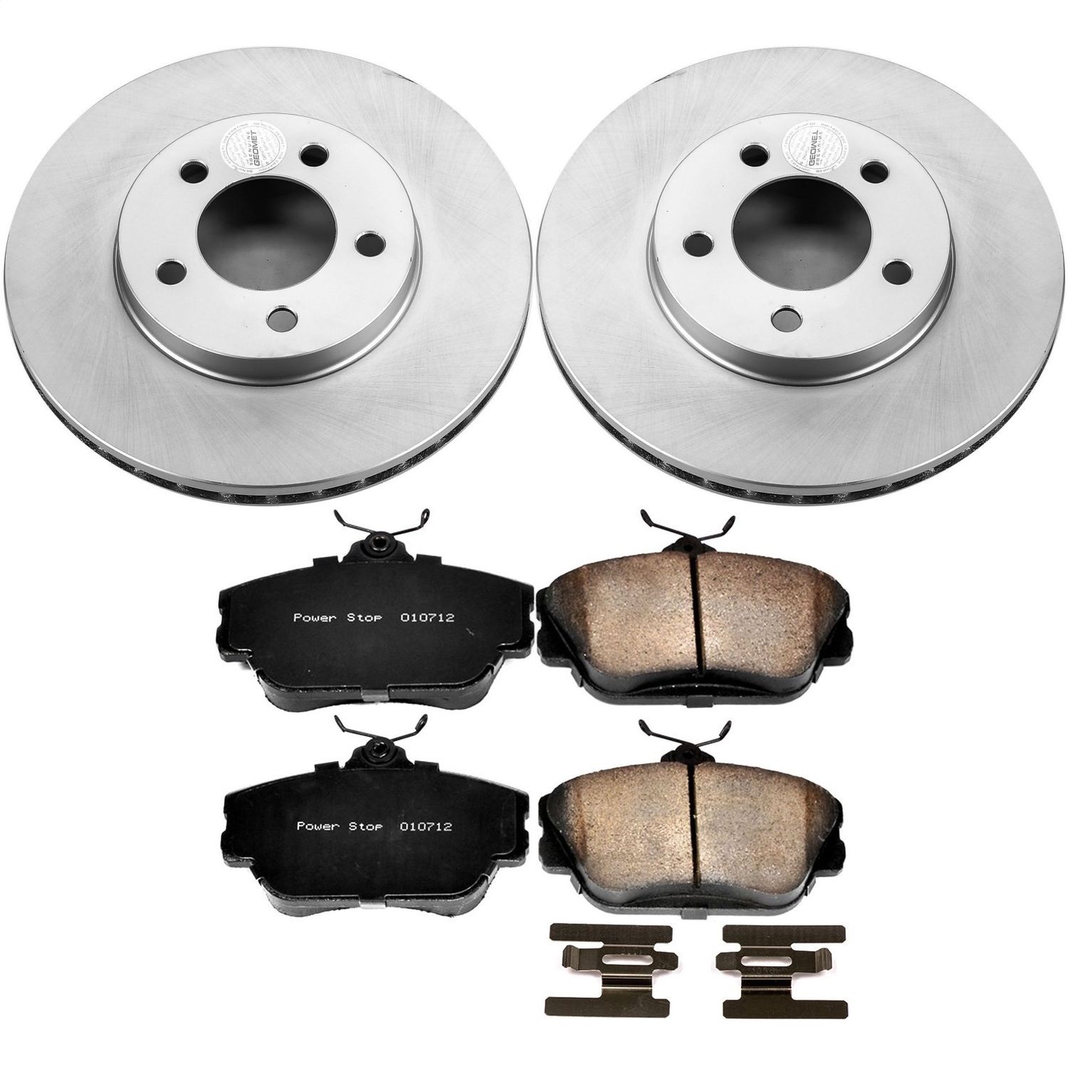 Power Stop - CRK5406 - Front - Disc Brake Pad and Rotor Kit