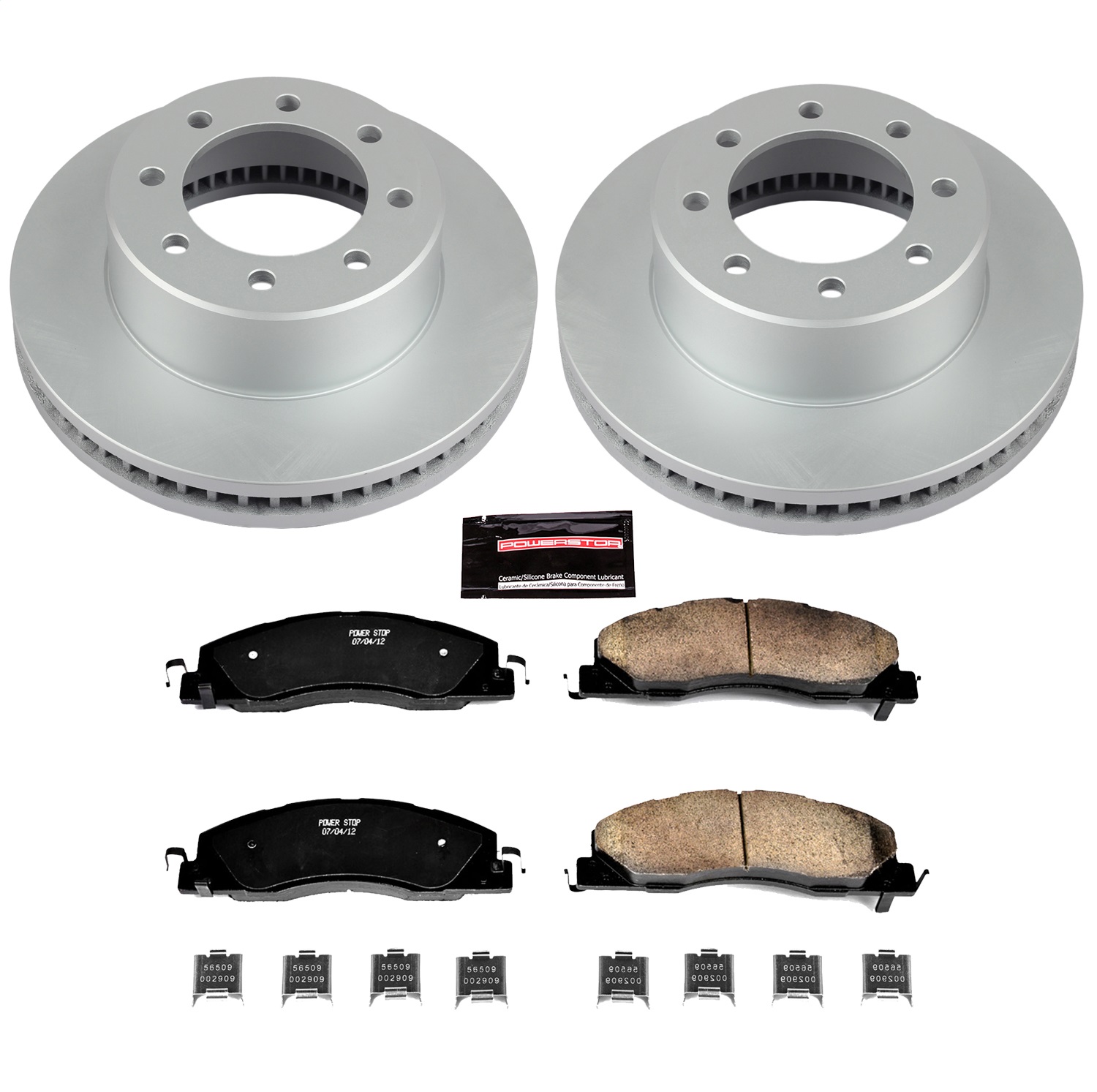 Power Stop - CRK5411 - Front - Disc Brake Pad and Rotor Kit