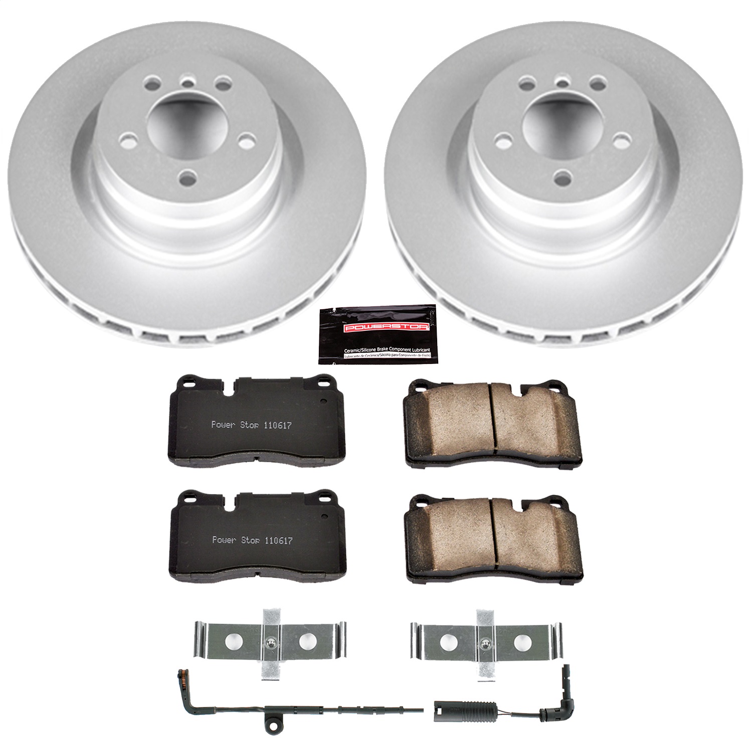 Power Stop - CRK5424 - Front - Disc Brake Pad and Rotor Kit