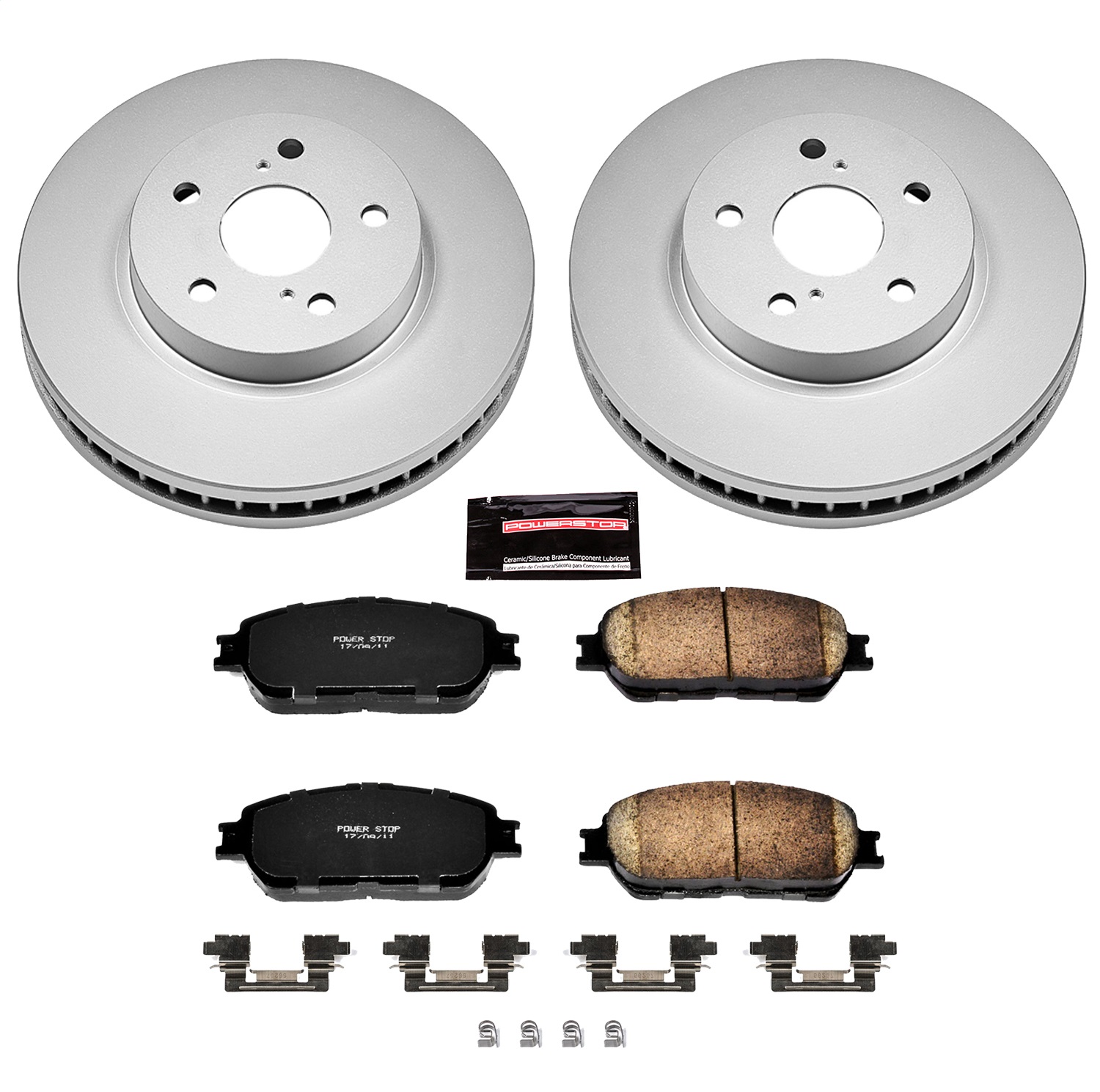 Power Stop - CRK5438 - Front - Disc Brake Pad and Rotor Kit