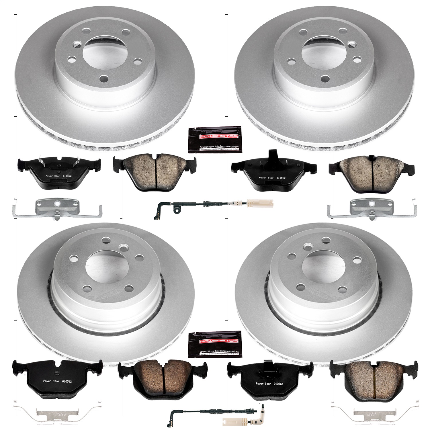 Power Stop - CRK5439 - Front and Rear - Disc Brake Pad and Rotor Kit