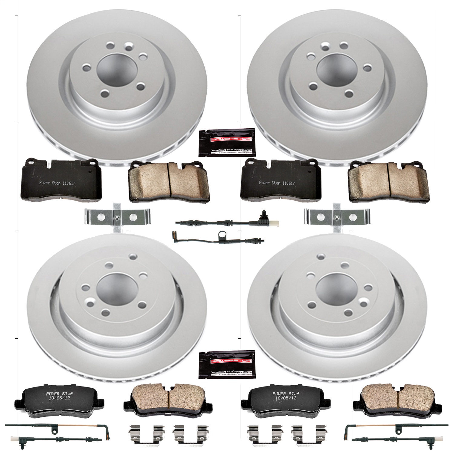 Power Stop - CRK5443 - Front and Rear - Disc Brake Pad and Rotor Kit