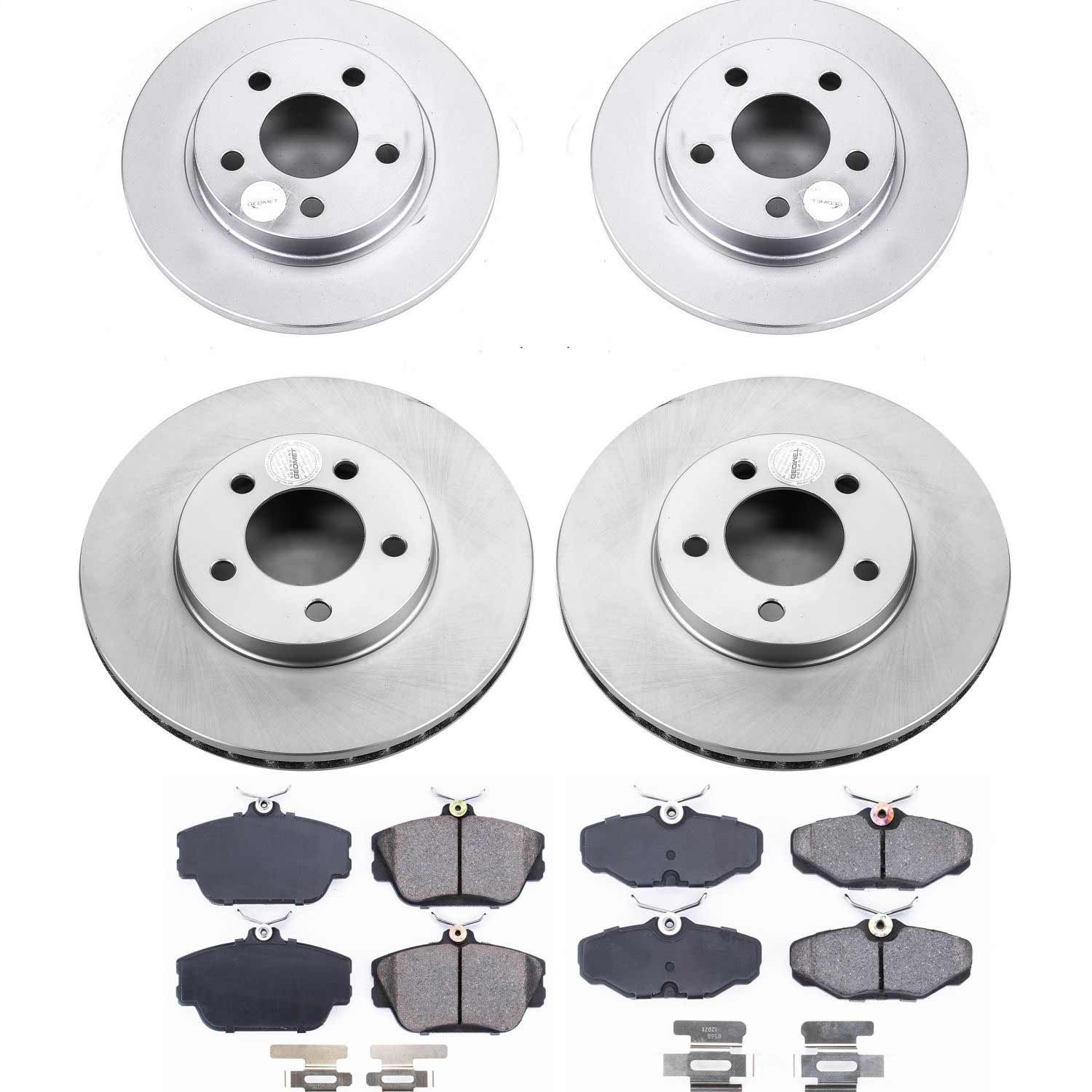 Power Stop - CRK5447 - Front and Rear - Disc Brake Pad and Rotor Kit