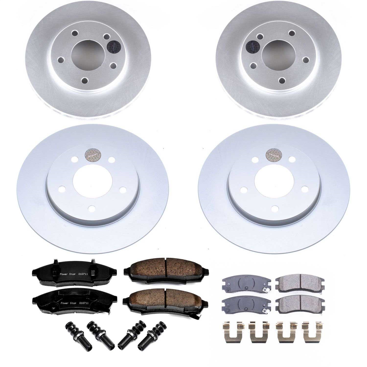 Power Stop - CRK5453 - Front and Rear - Disc Brake Pad and Rotor Kit