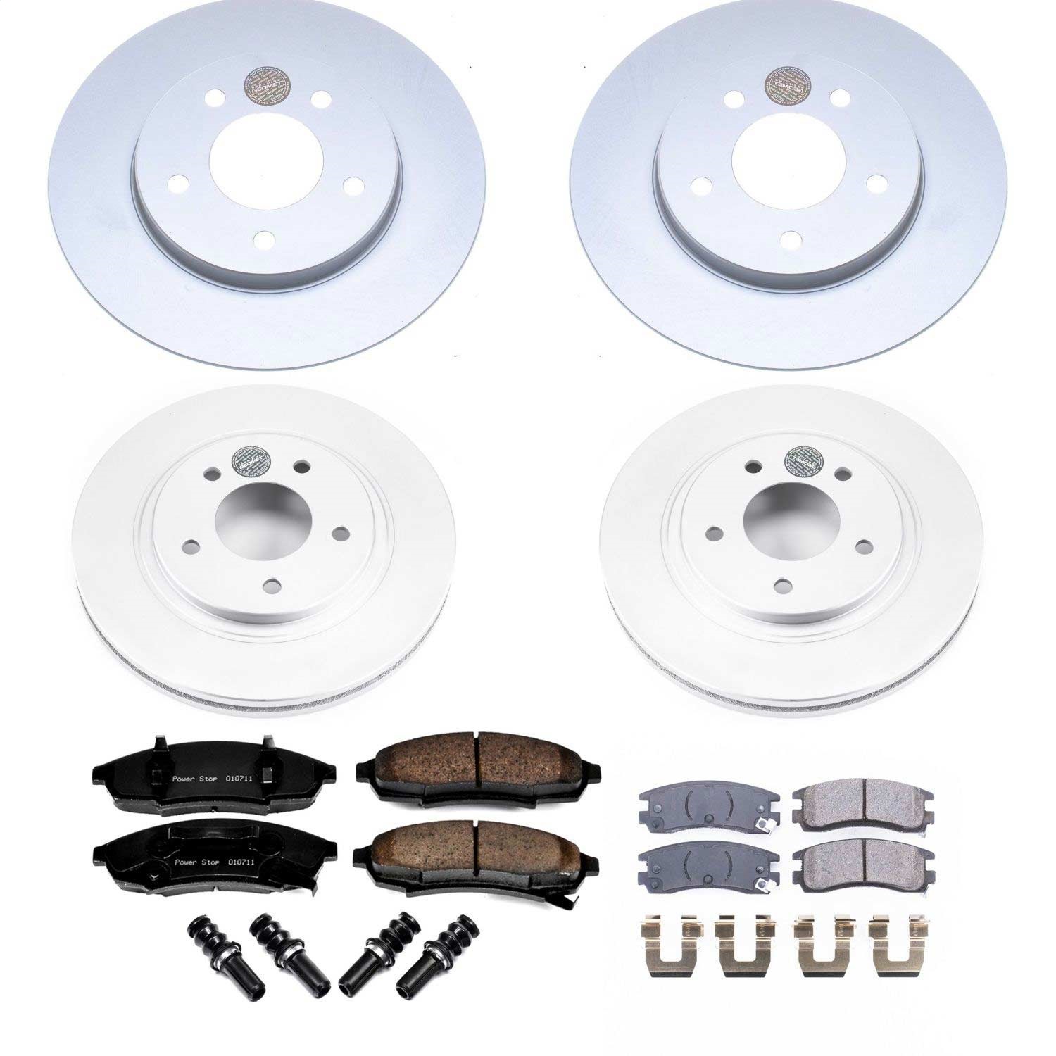 Power Stop - CRK5454 - Front and Rear - Disc Brake Pad and Rotor Kit