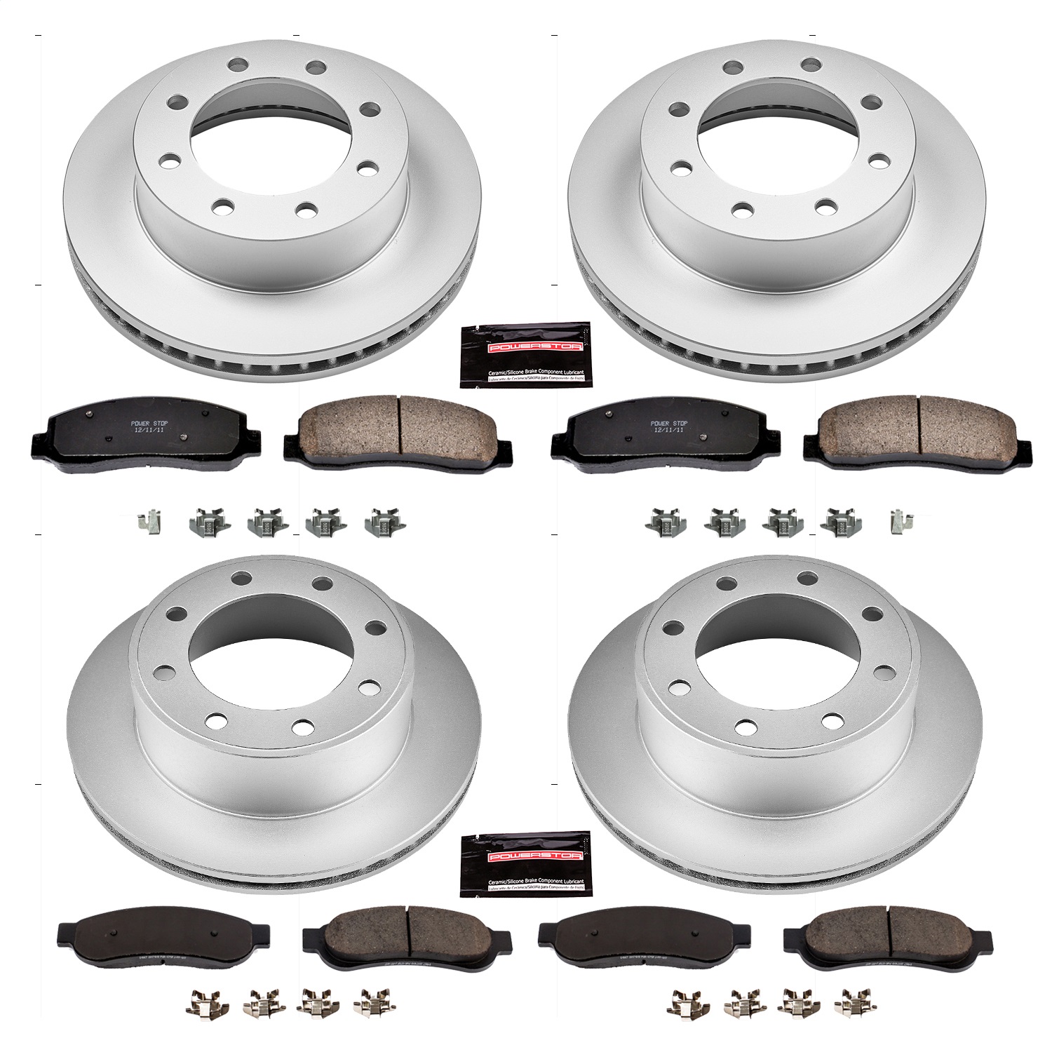 Power Stop - CRK5459 - Front and Rear - Disc Brake Pad and Rotor Kit