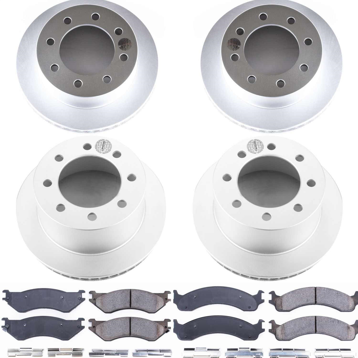 Power Stop - CRK5466 - Front and Rear - Disc Brake Pad and Rotor Kit