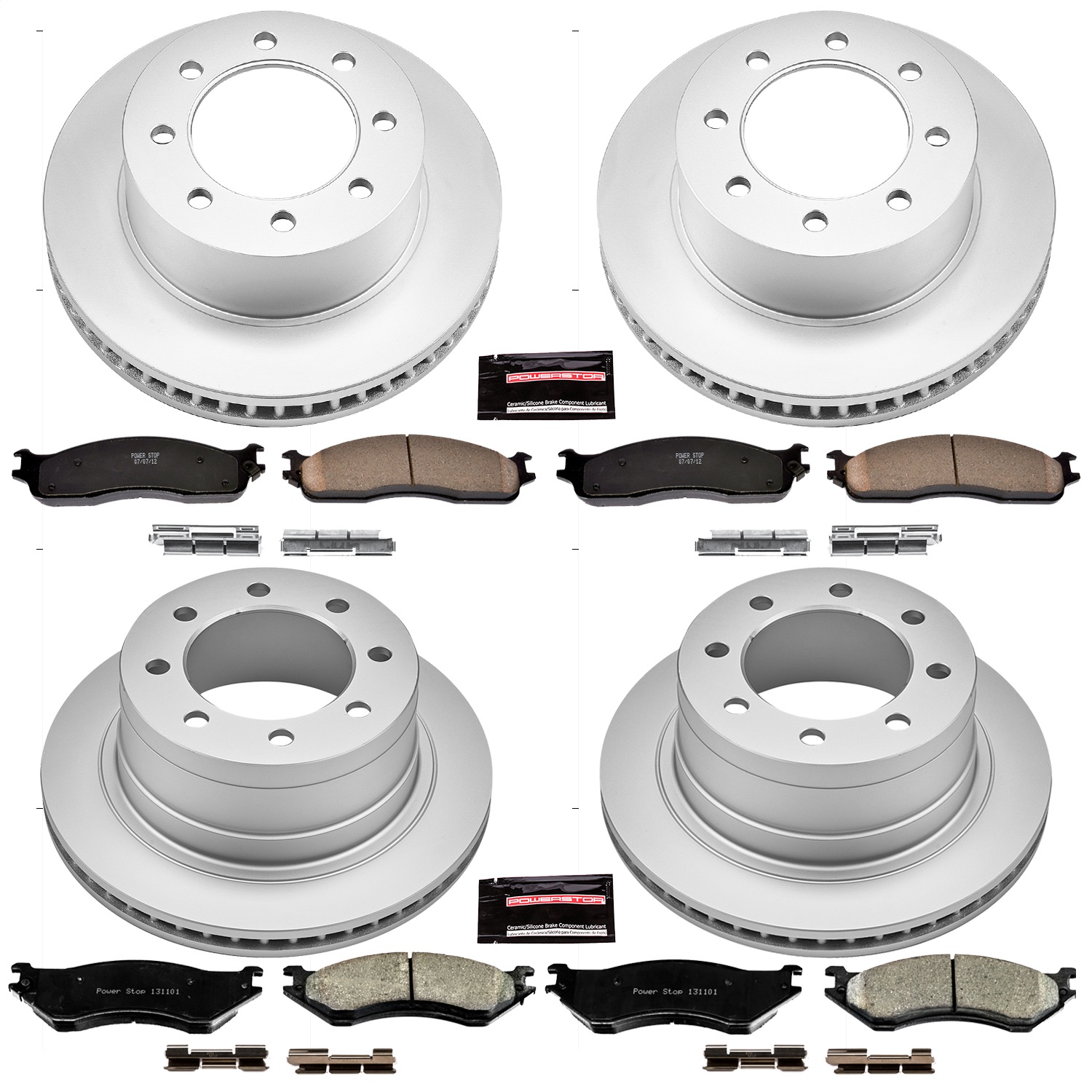 Power Stop - CRK5468 - Front and Rear - Disc Brake Pad and Rotor Kit